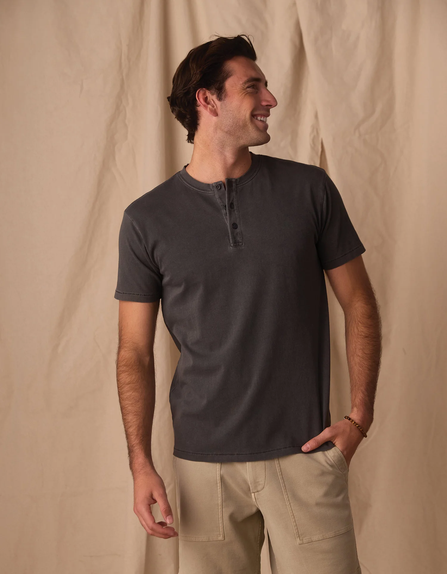 Normal Jersey Henley in Shadow - Image 3