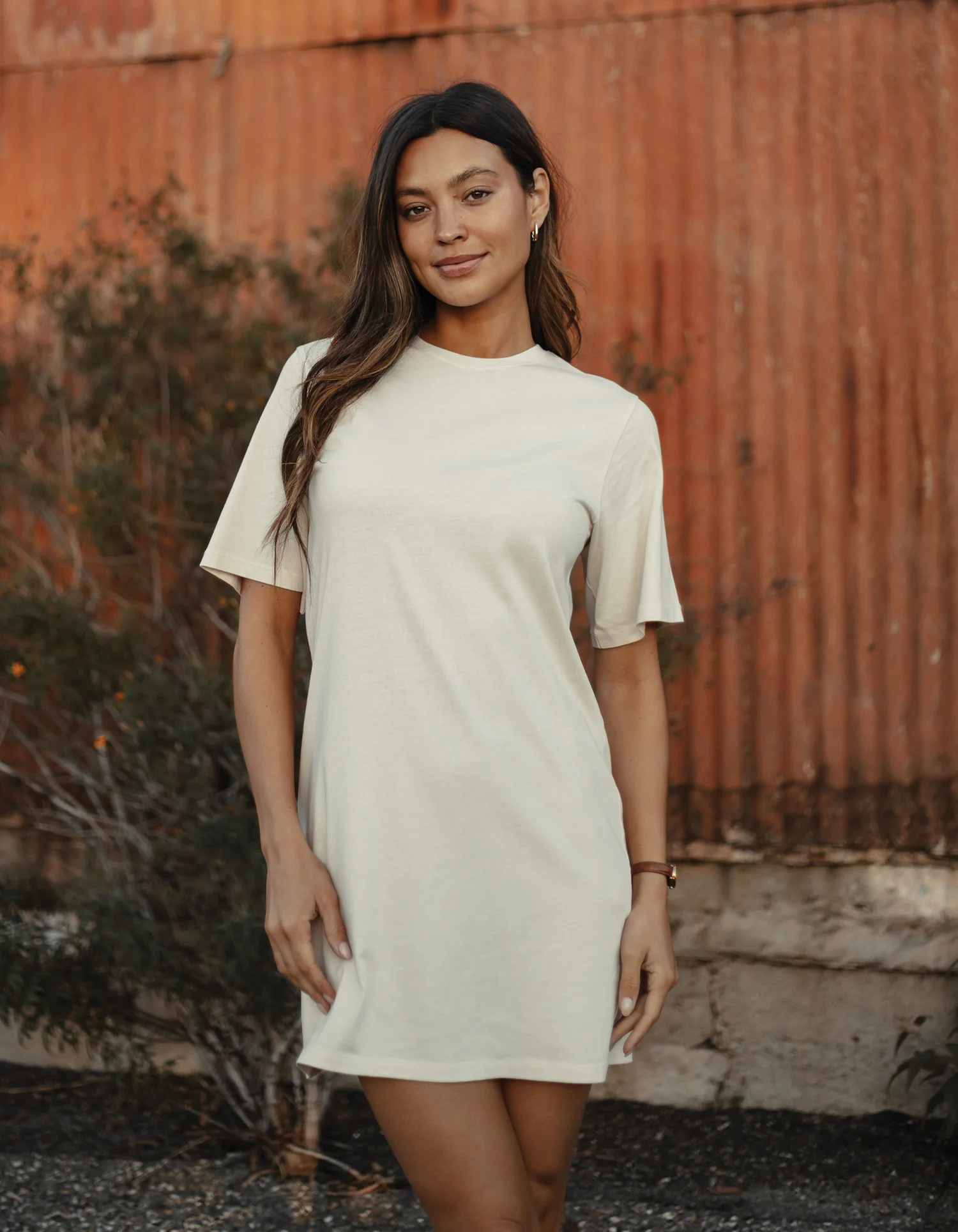 Normal Jersey T-Shirt Dress in Canvas - Image 2