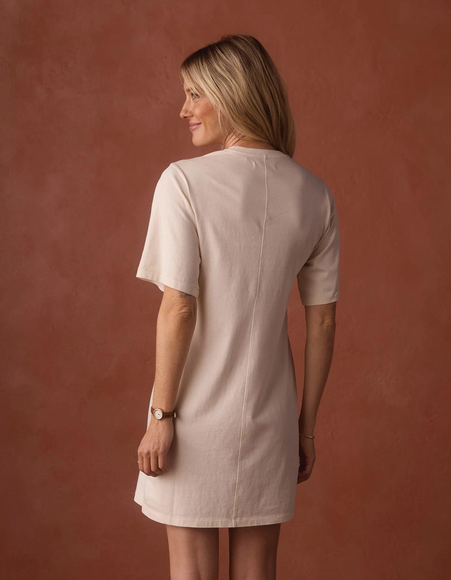 Normal Jersey T-Shirt Dress in Canvas - Image 7