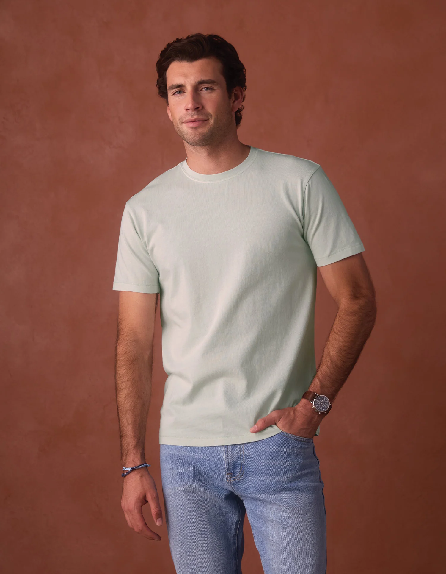Normal Jersey Tee in Sea Glass - Image 4