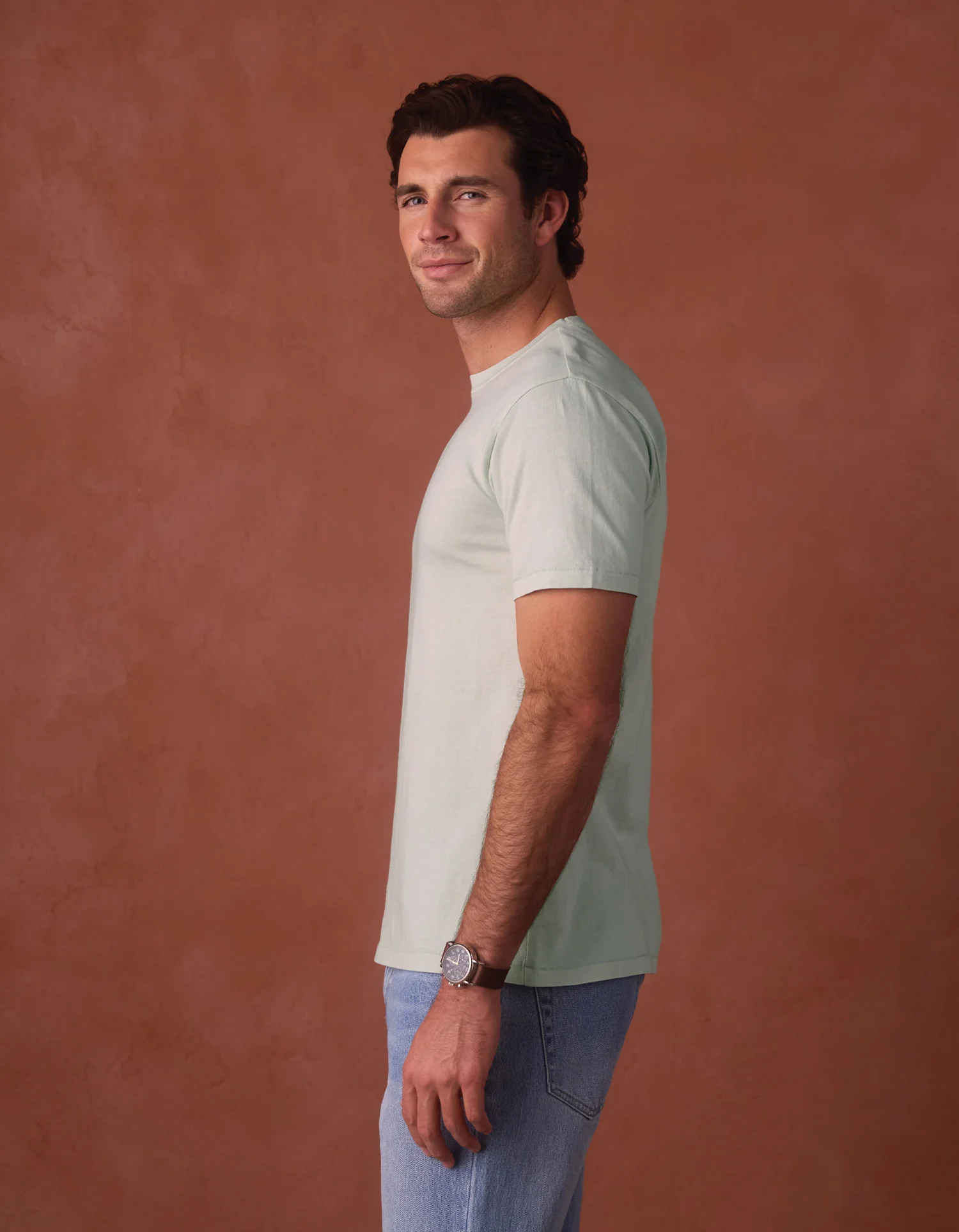Normal Jersey Tee in Sea Glass - Image 5