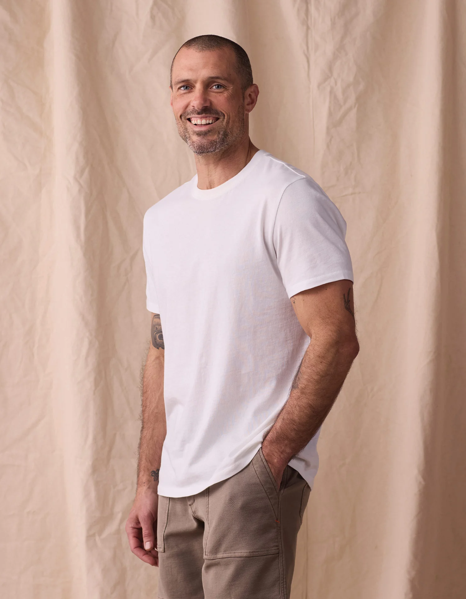 Normal Jersey Tee in White - Image 4