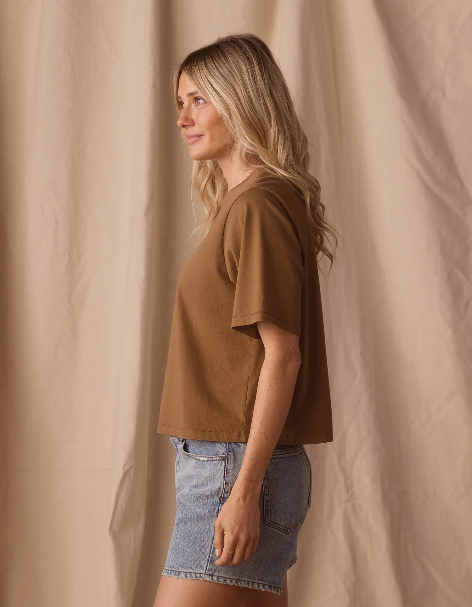 Normal Jersey Weekend Tee in Fennel - Image 5