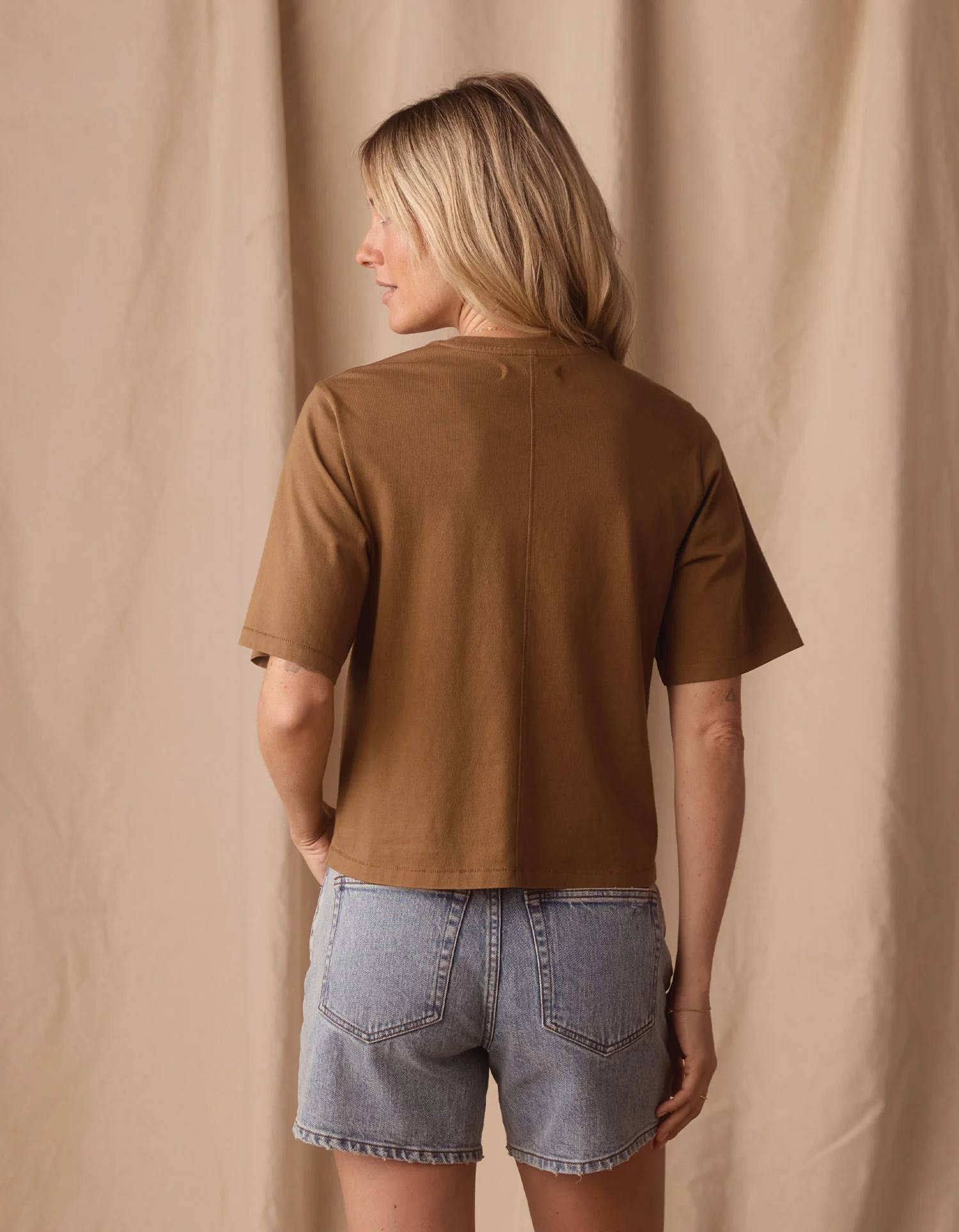 Normal Jersey Weekend Tee in Fennel - Image 6