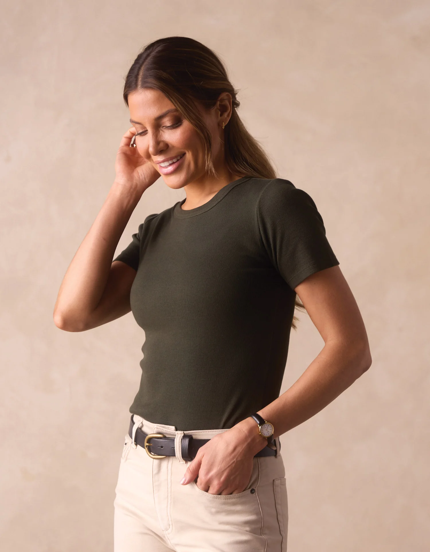 Normal Rib Tee in Alpine - Image 3