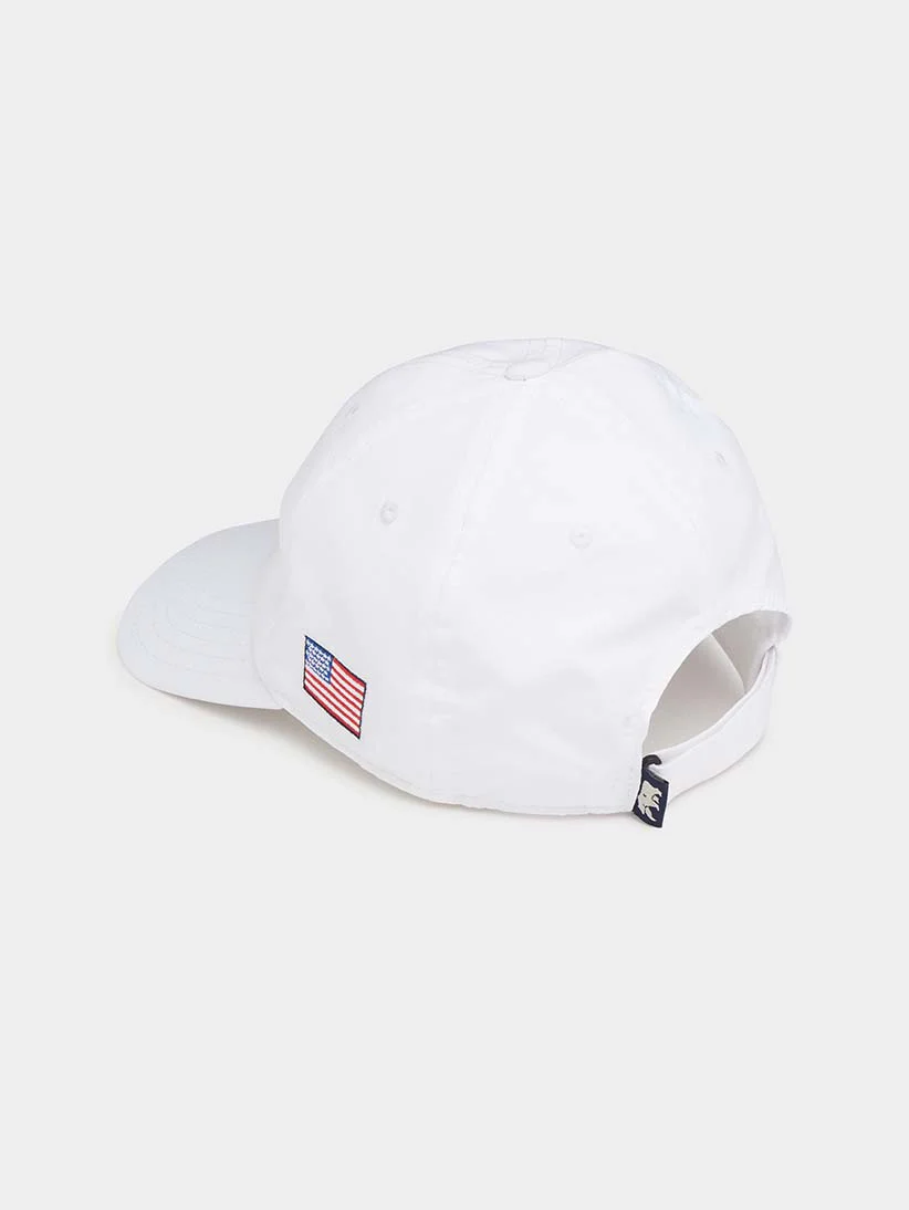 Patriotic Performance Cap in White - Image 2