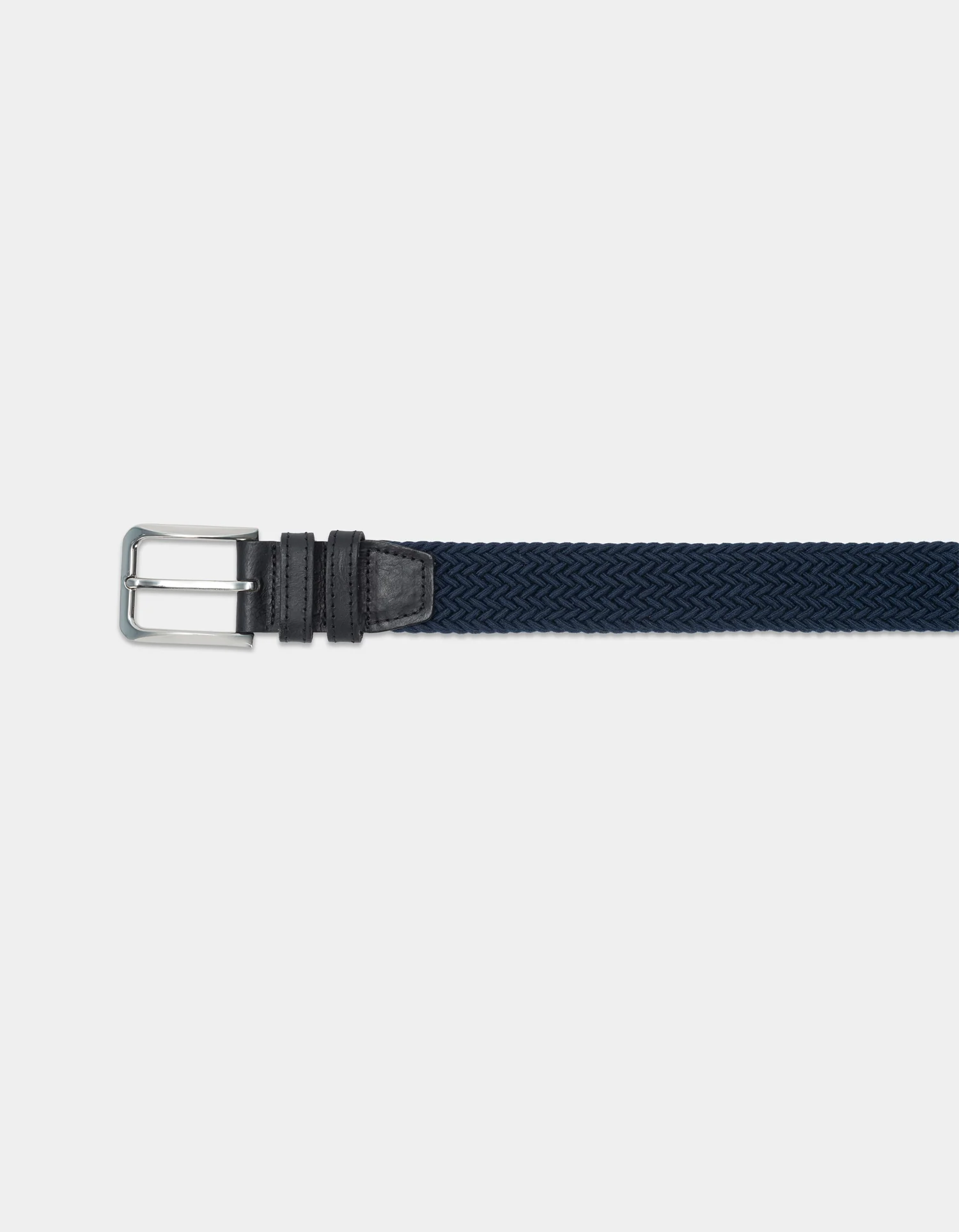 Performance Braided Belt in Navy - Image 2