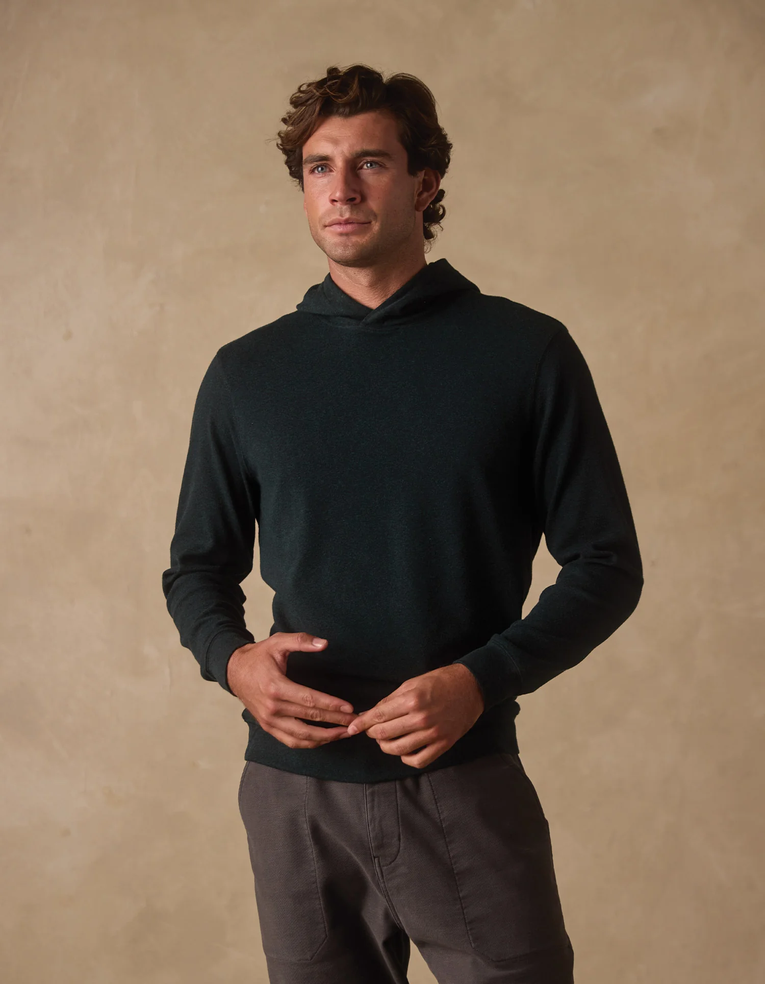 Puremeso Essential Hoodie in Emerald - Image 4