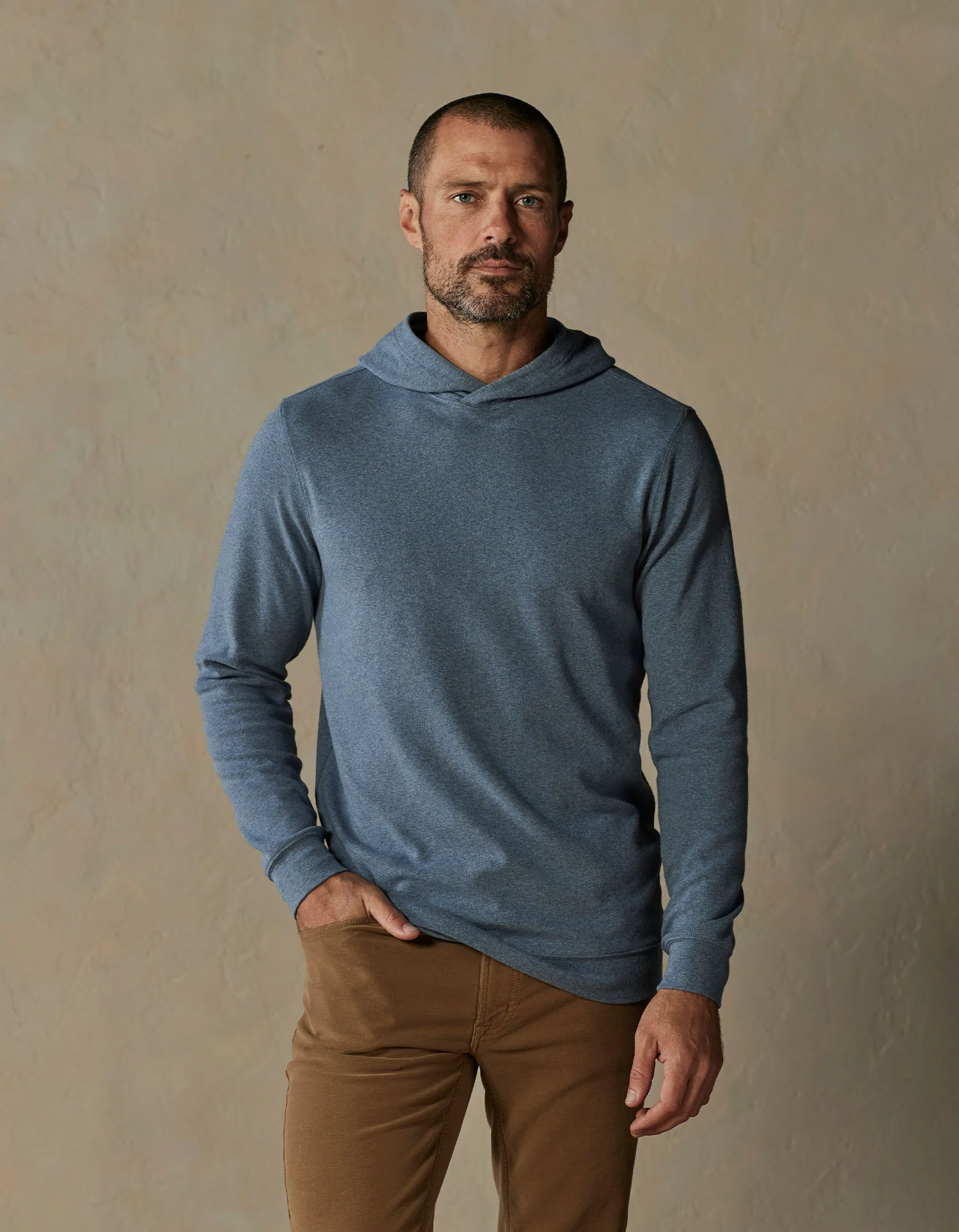 Puremeso Essential Hoodie in Slate Blue - Image 4