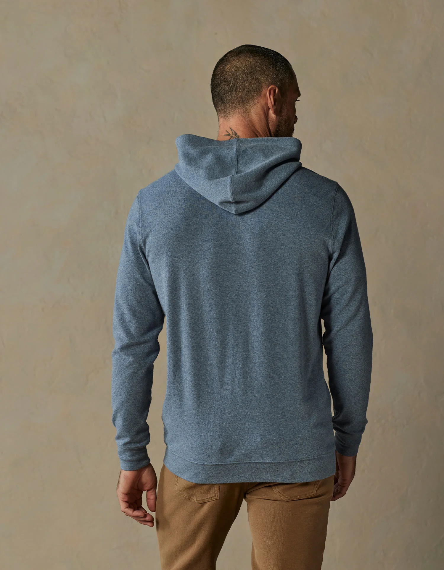 Puremeso Essential Hoodie in Slate Blue - Image 5