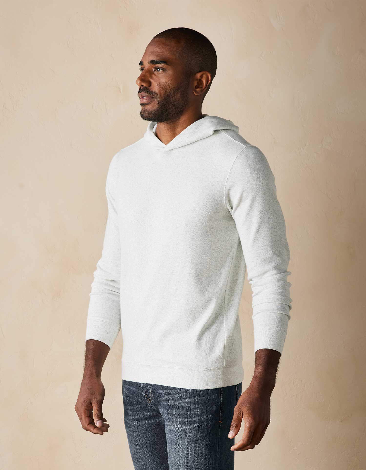 Puremeso Essential Hoodie in Stone - Image 6