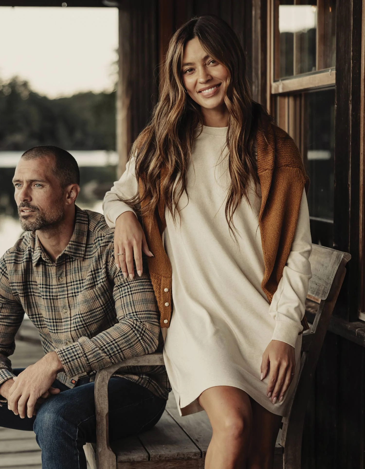 Puremeso Everyday Dress in Fossil - Image 2
