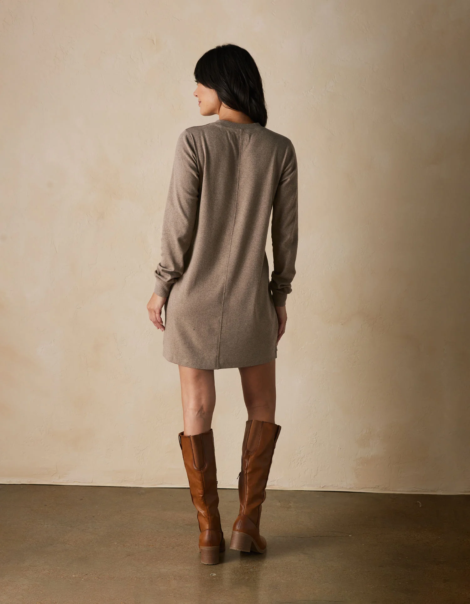 Puremeso Everyday Dress in Taupe - Image 4