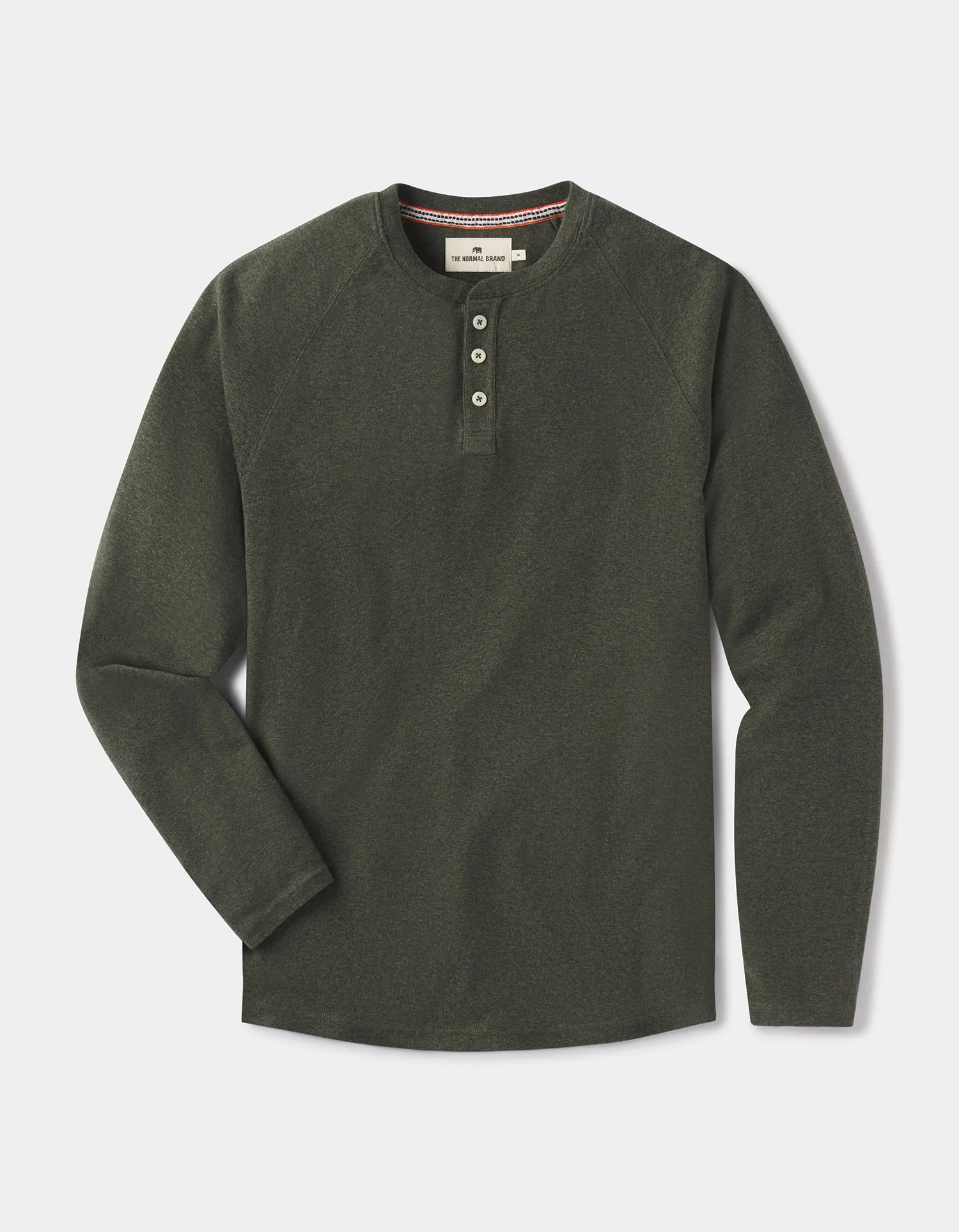 Puremeso Everyday Henley in Olive - Image 2