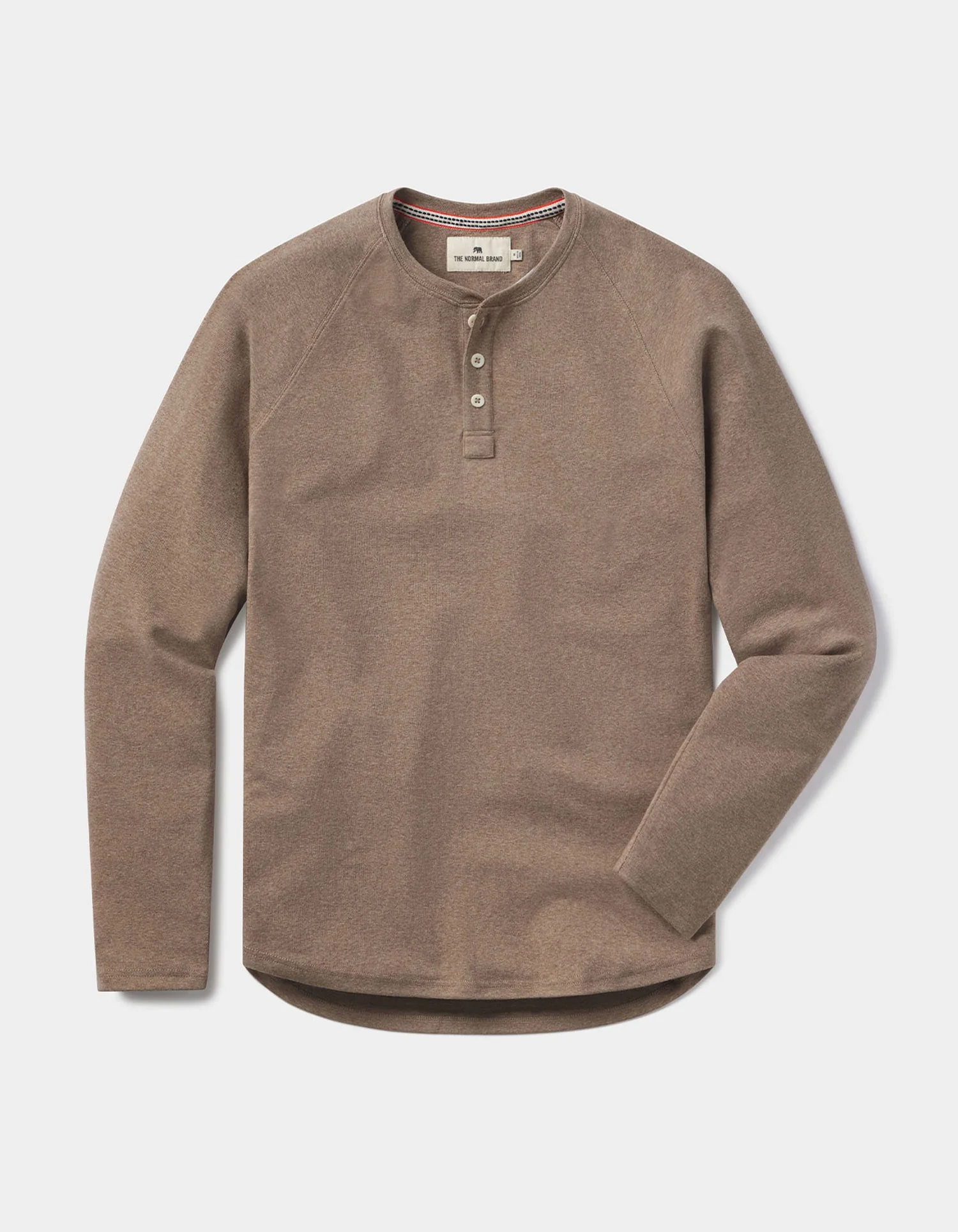 Puremeso Everyday Henley in Taupe - Image 2