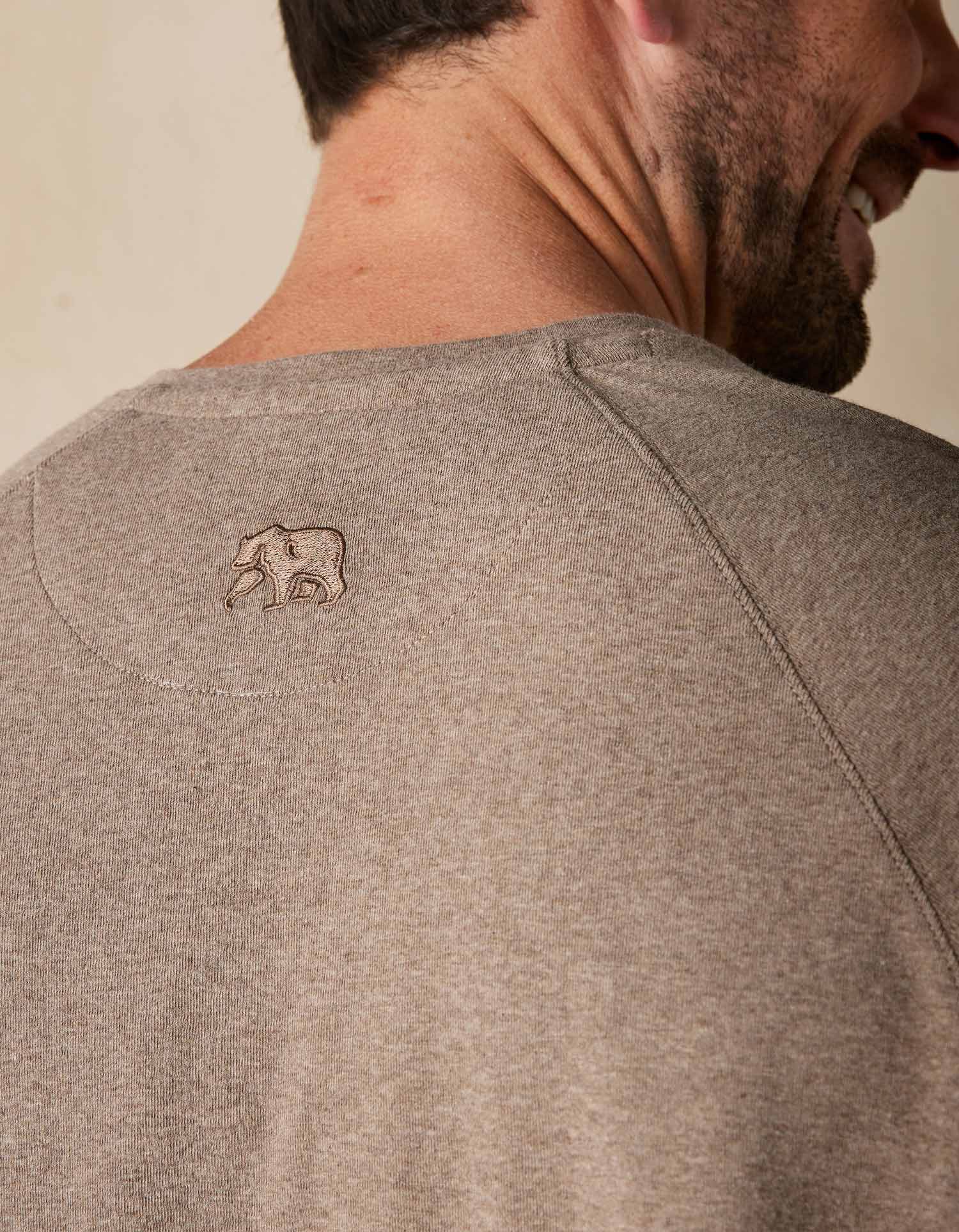 Puremeso Everyday Henley in Taupe - Image 5