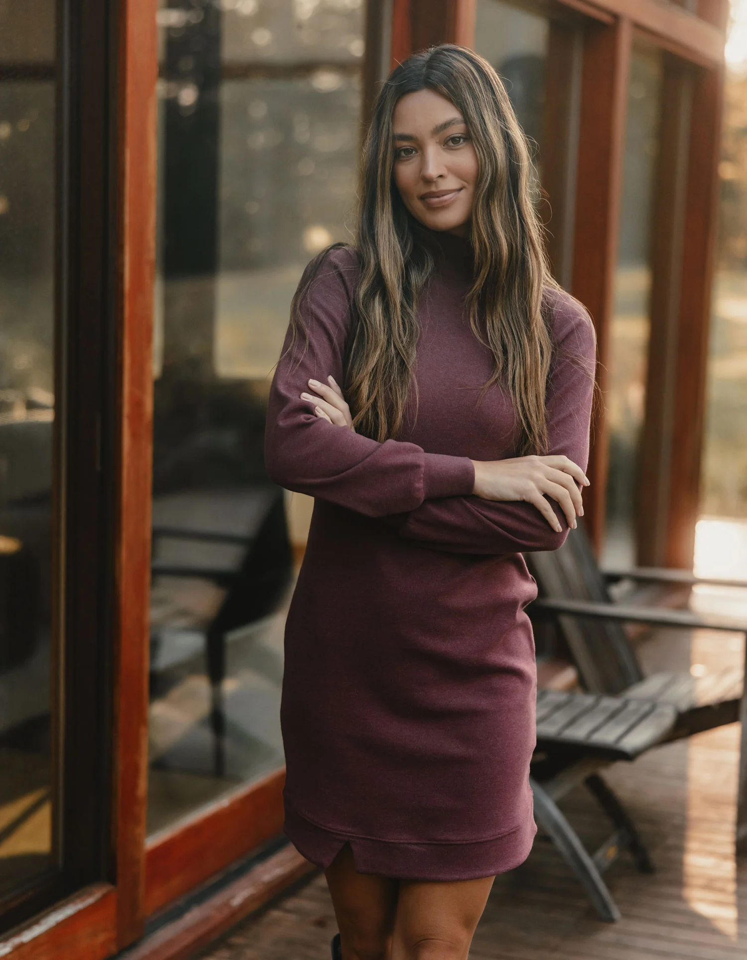 Puremeso Mock Neck Dress - Image 4