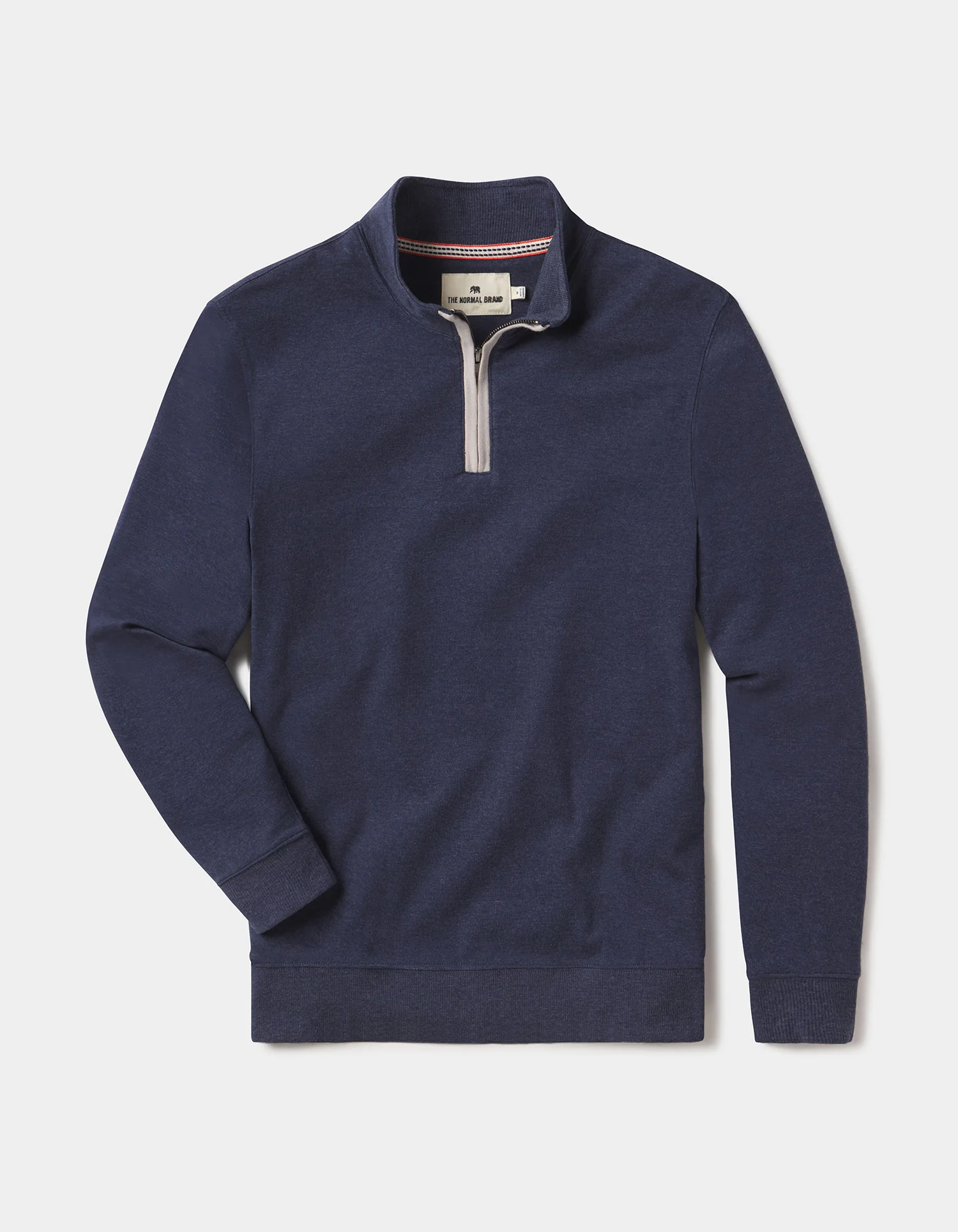 Puremeso Weekend Quarter Zip in Normal Navy - Image 2