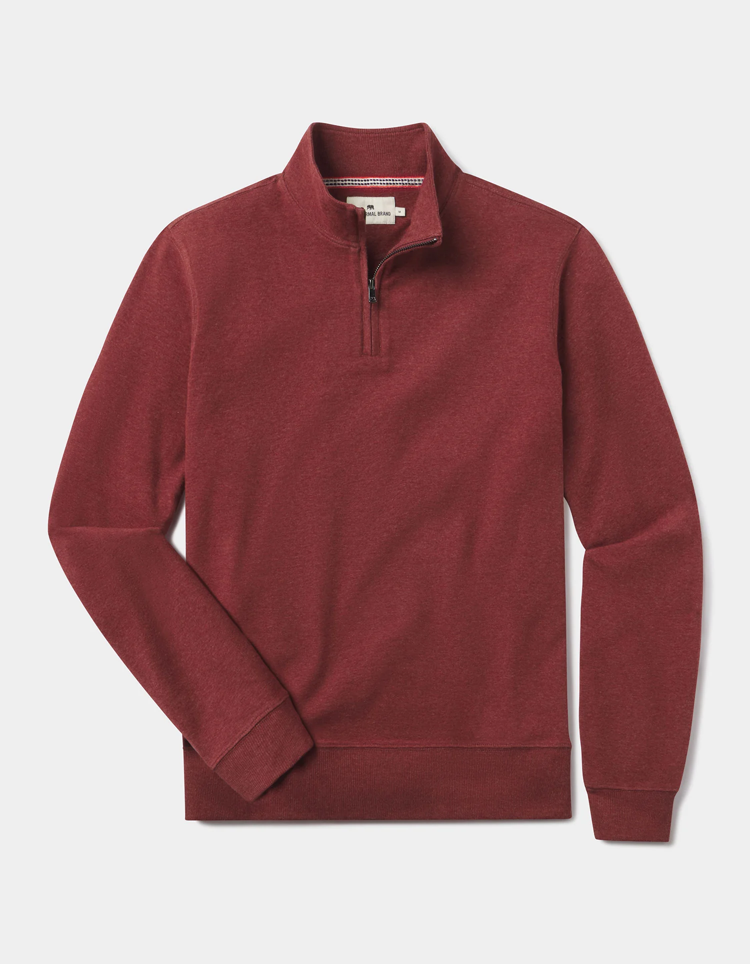 Puremeso Weekend Quarter Zip in Redwood - Image 2