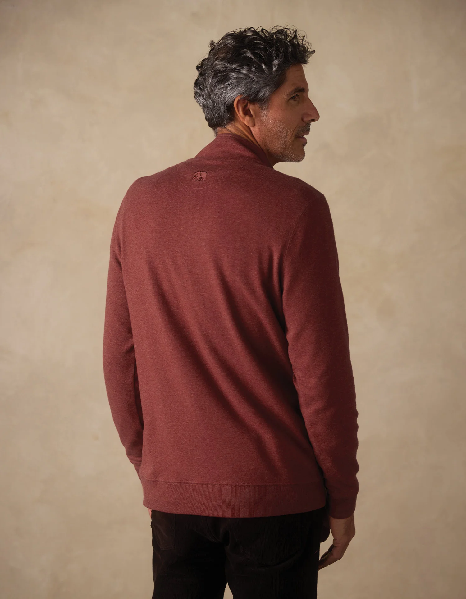 Puremeso Weekend Quarter Zip in Redwood - Image 5