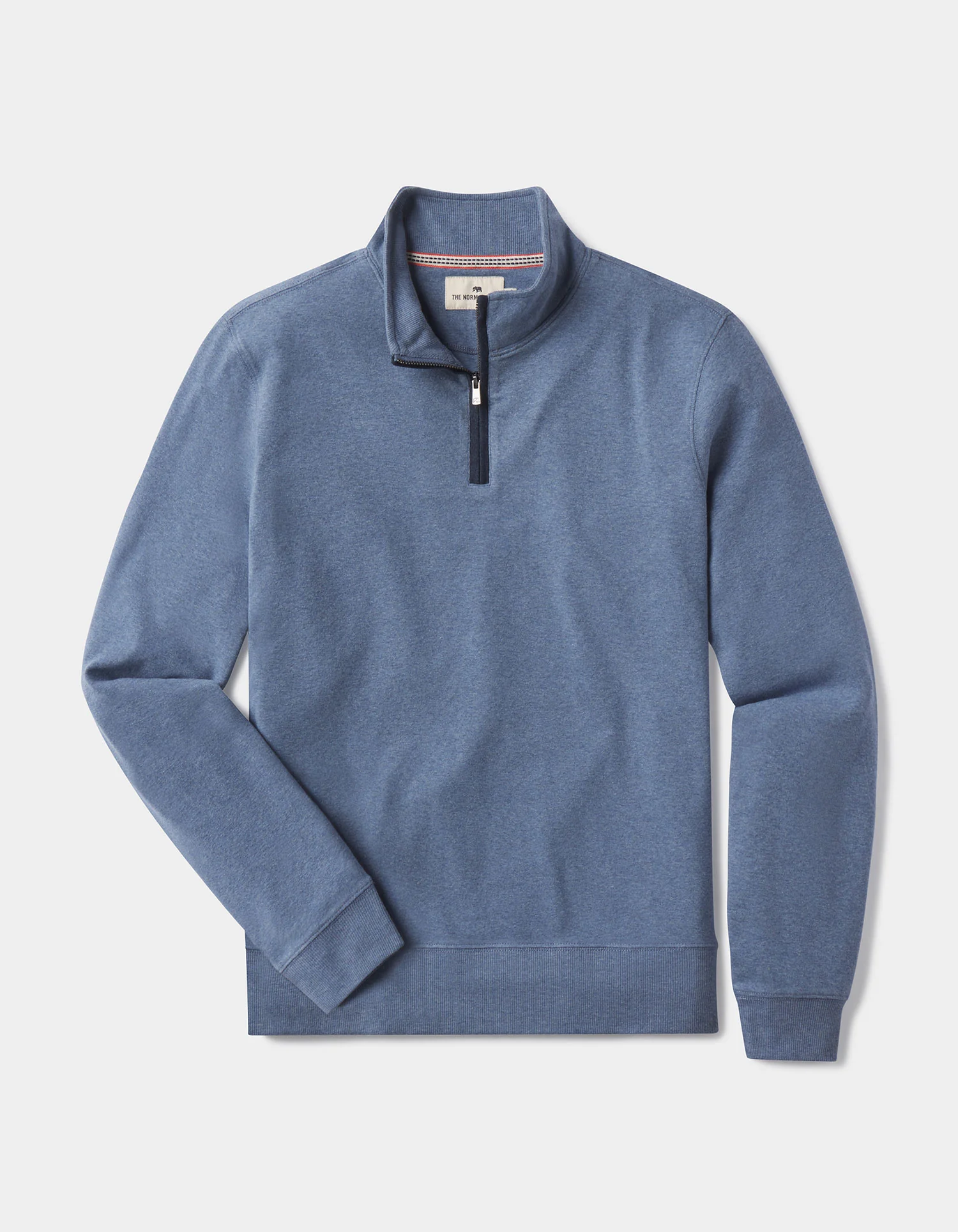 Puremeso Weekend Quarter Zip in Slate Blue - Image 2