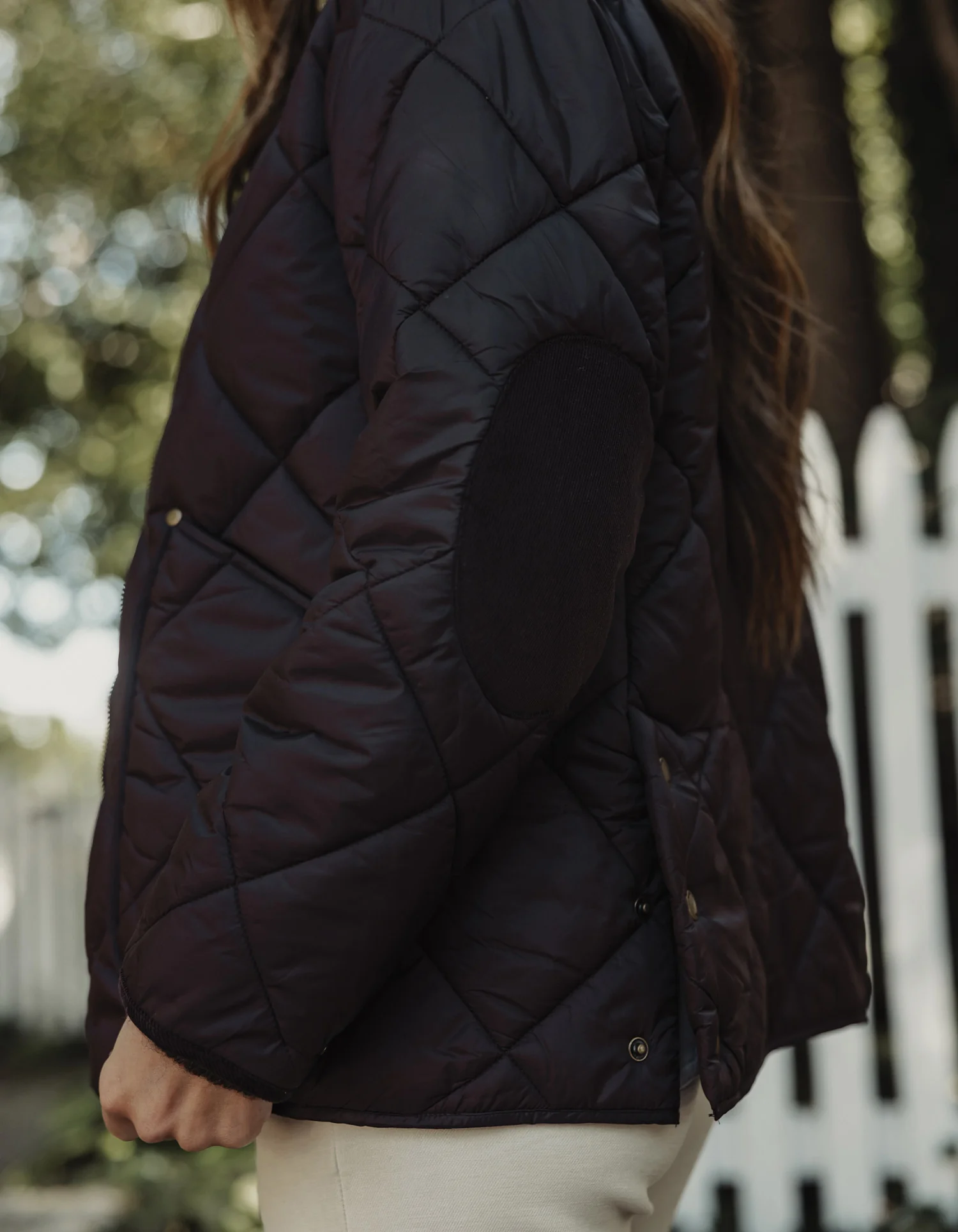 Quilted Liner Jacket in Chestnut - Image 2