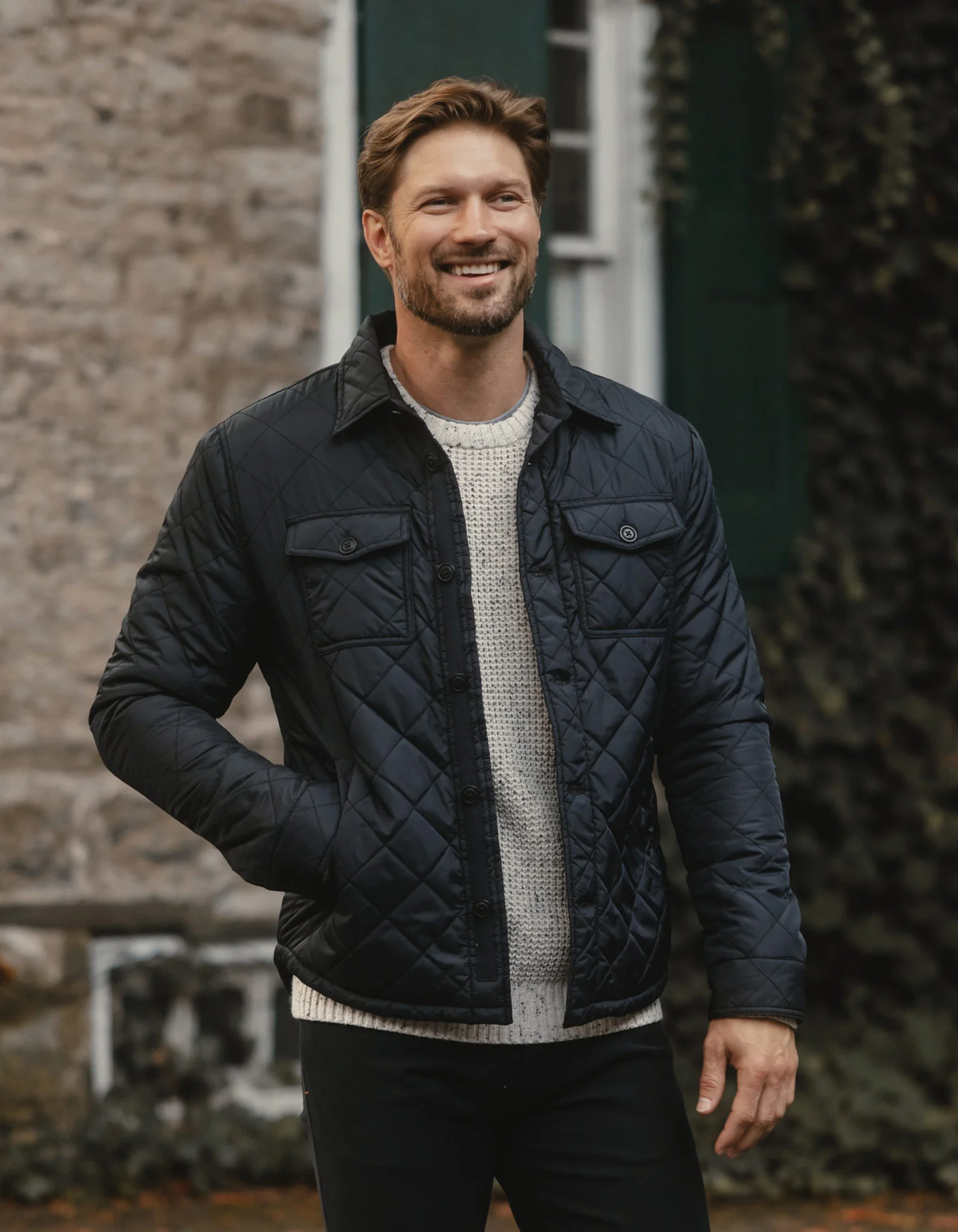 Quilted Sherpa Lined Shacket - Image 3