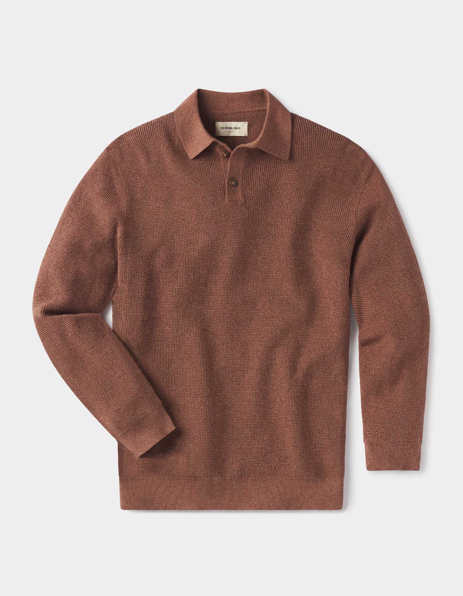 Robles Knit Waffle Stitch Polo - Image 4