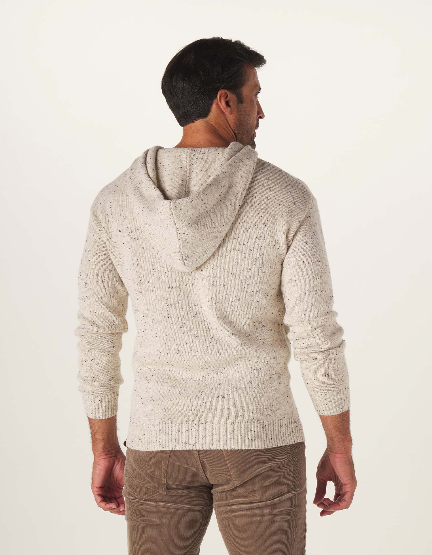 Seawool Nep Hoodie in Cream - Image 5