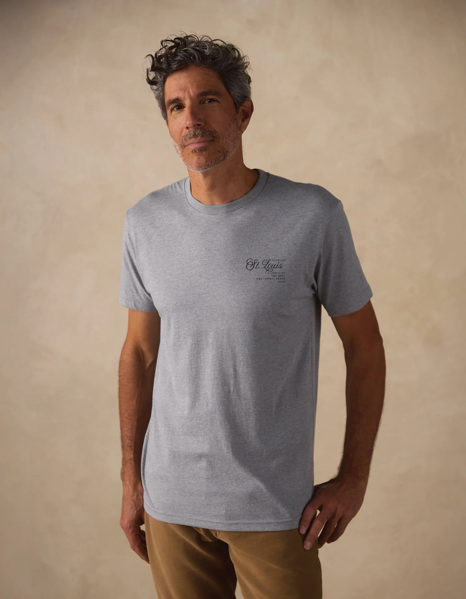 STL Club Tee in Dark Heather Grey - Image 3