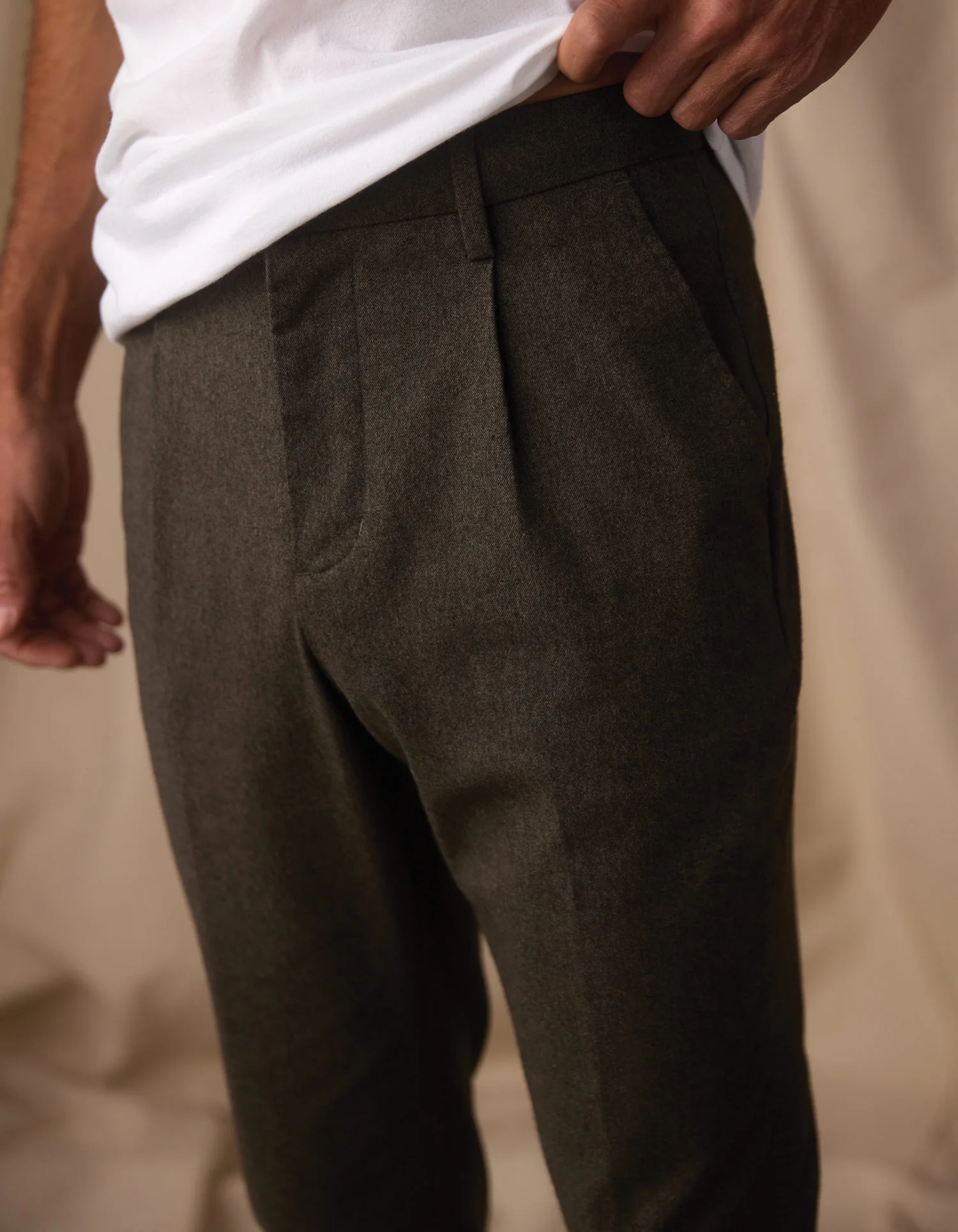 Normal Trouser in Dark Olive - Image 4