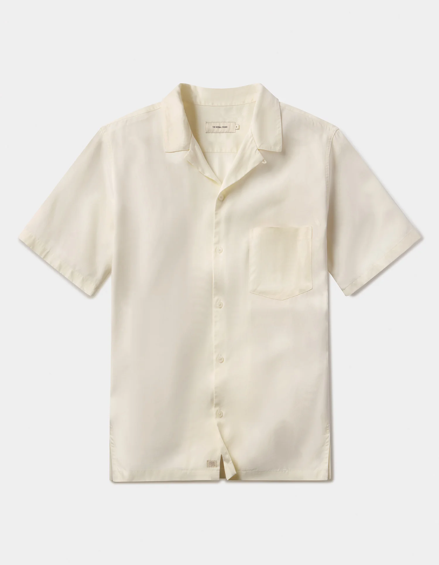 Sueded Costa Resort Shirt in Ivory - Image 4