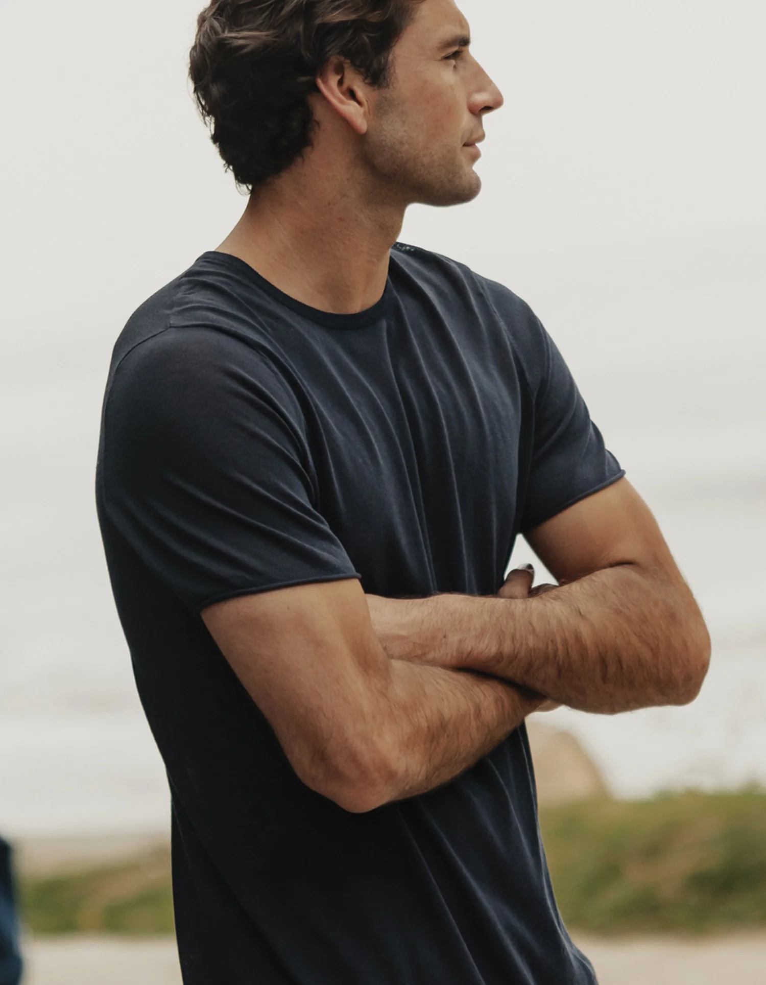 Summer Linen-Blend Knit Tee - Image 3