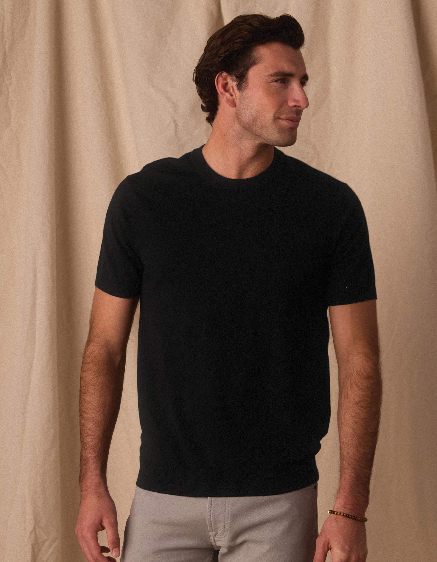 Taylor Sweater Tee in Black - Image 3