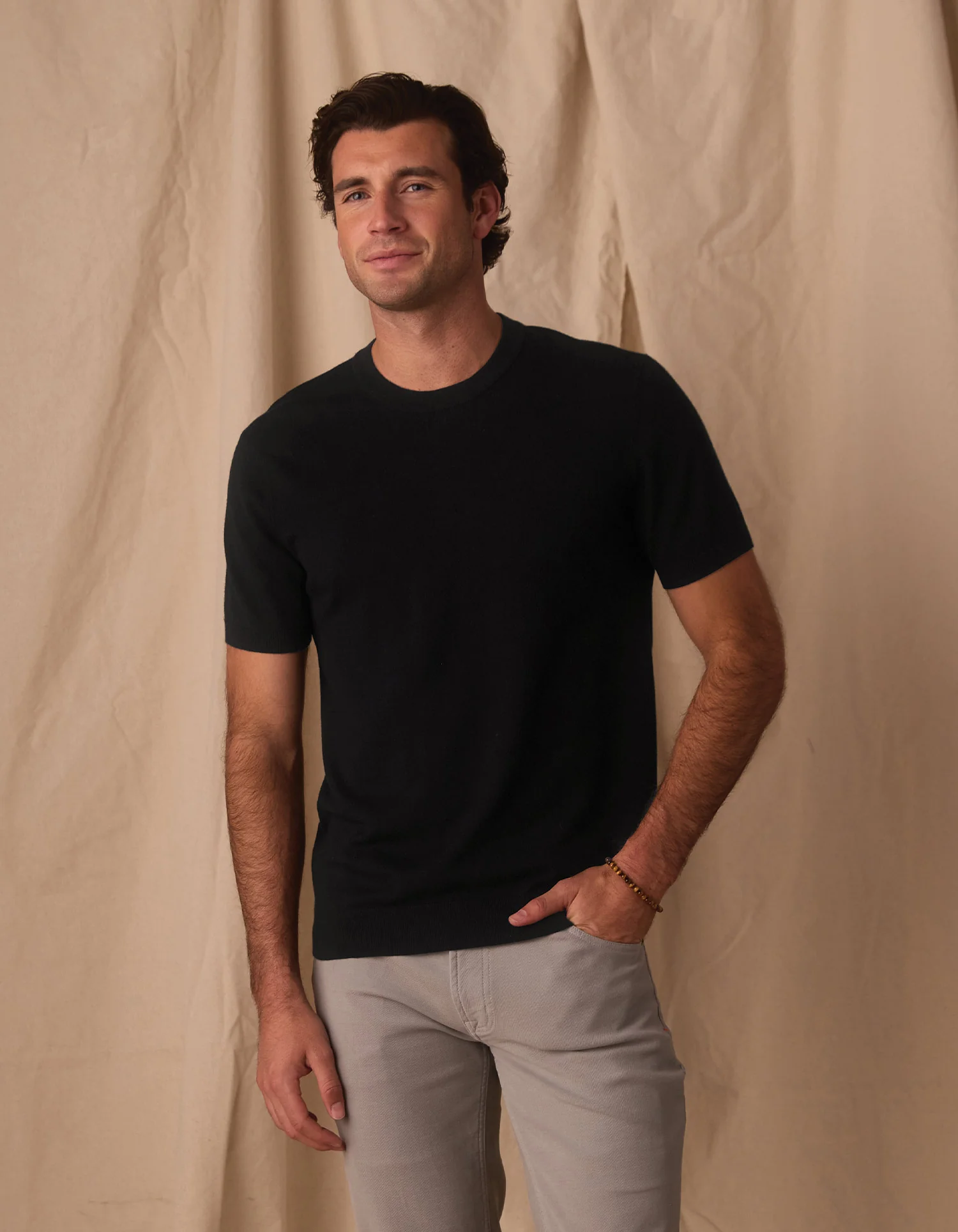 Taylor Sweater Tee in Black - Image 5