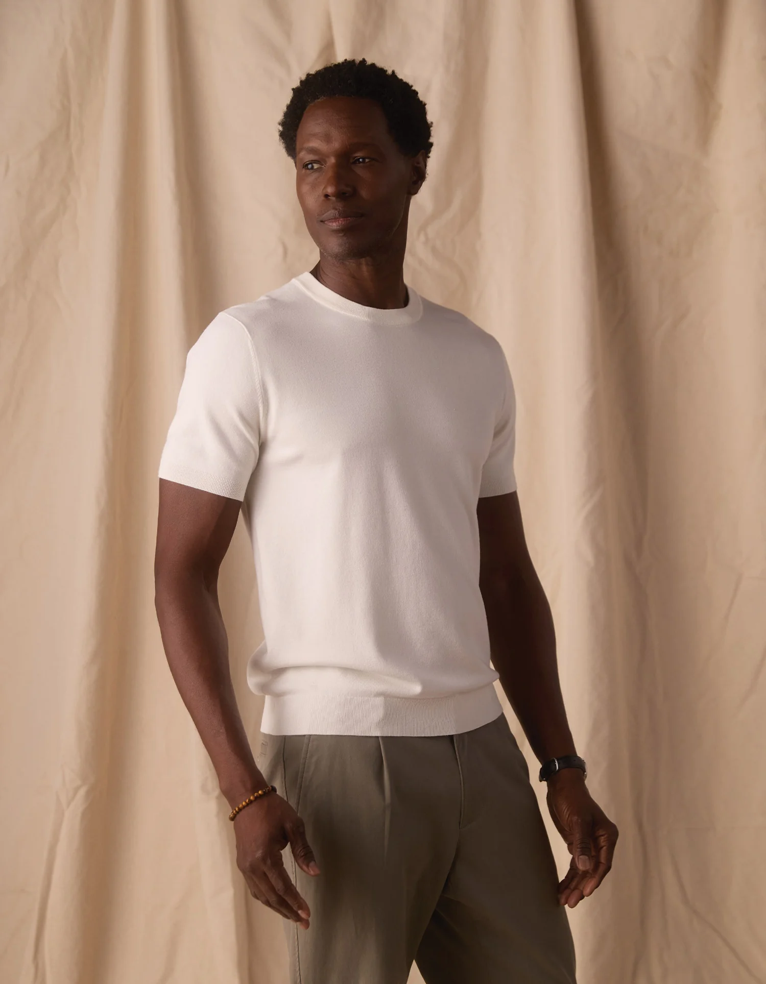 Taylor Sweater Tee in White - Image 6