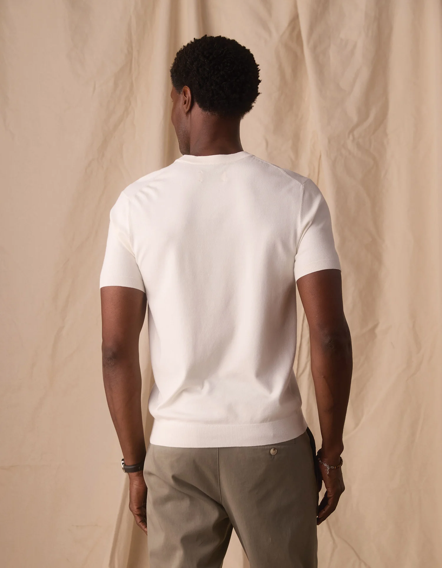 Taylor Sweater Tee in White - Image 7
