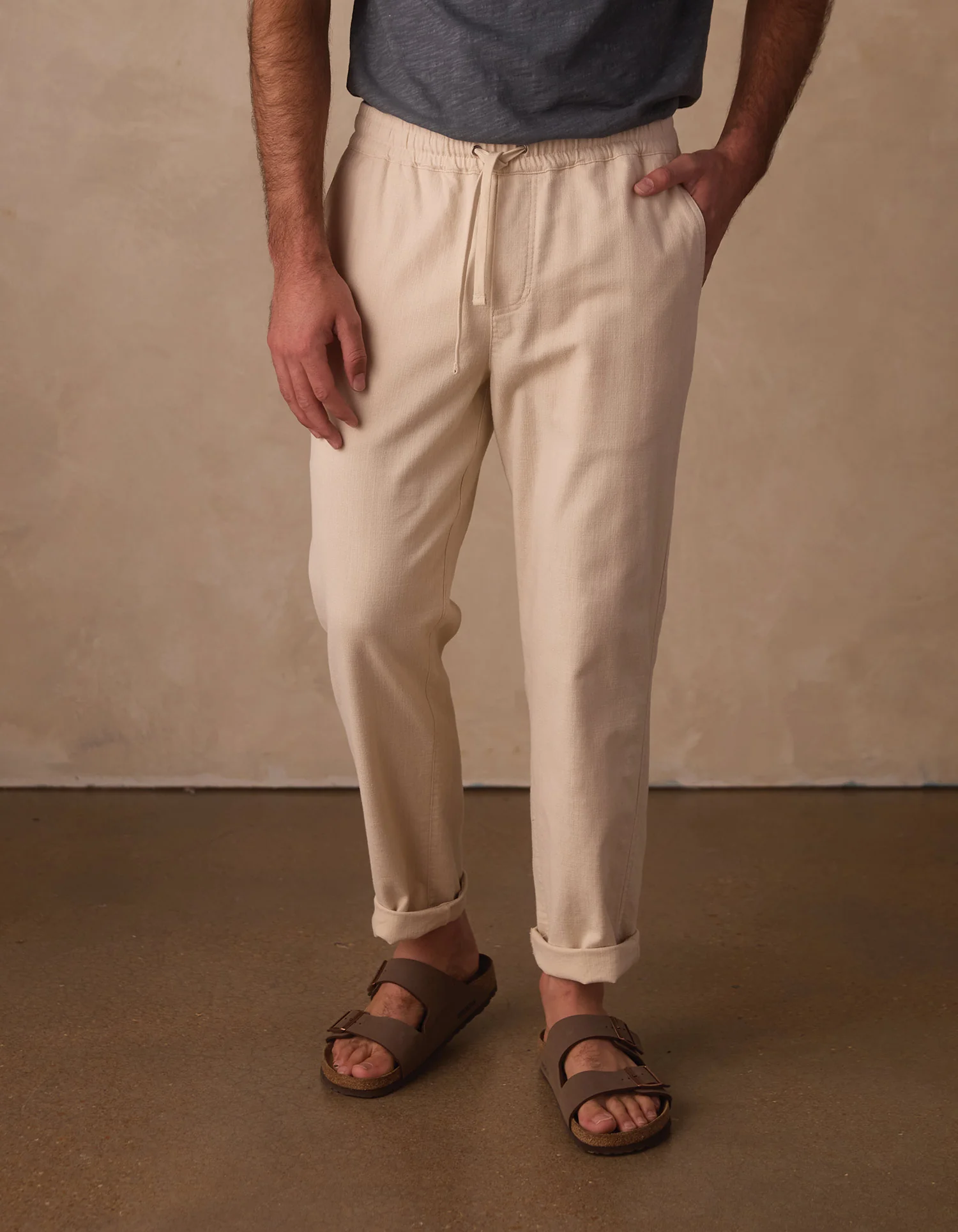 Texstretch Summer Pant in Light Khaki - Image 4