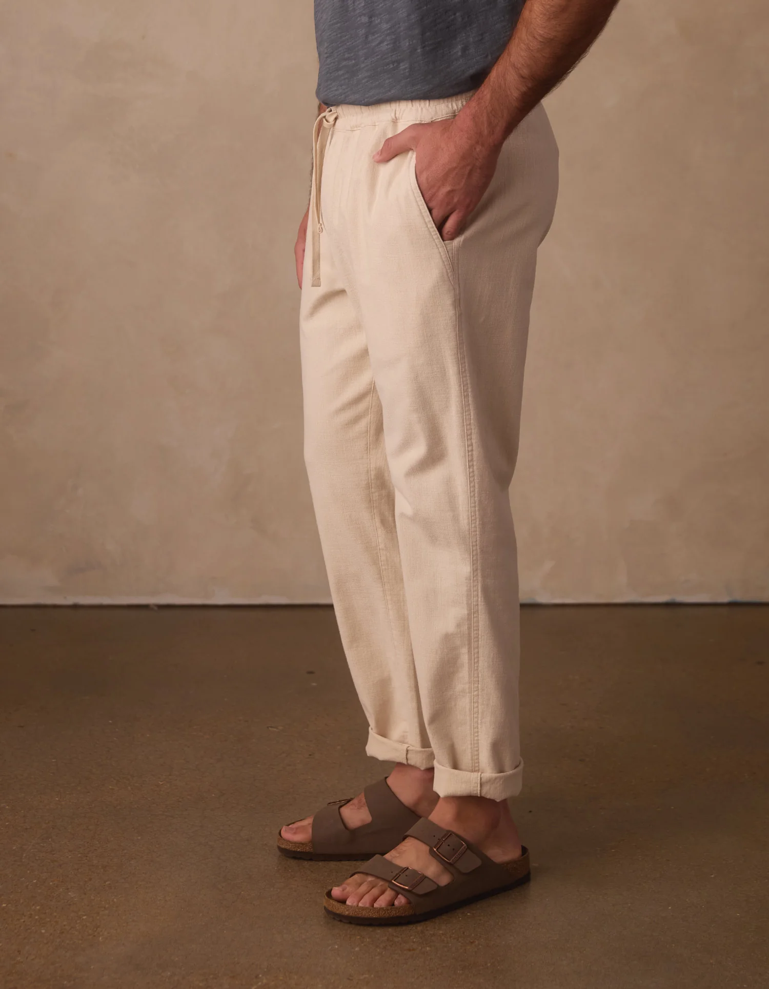 Texstretch Summer Pant in Light Khaki - Image 5