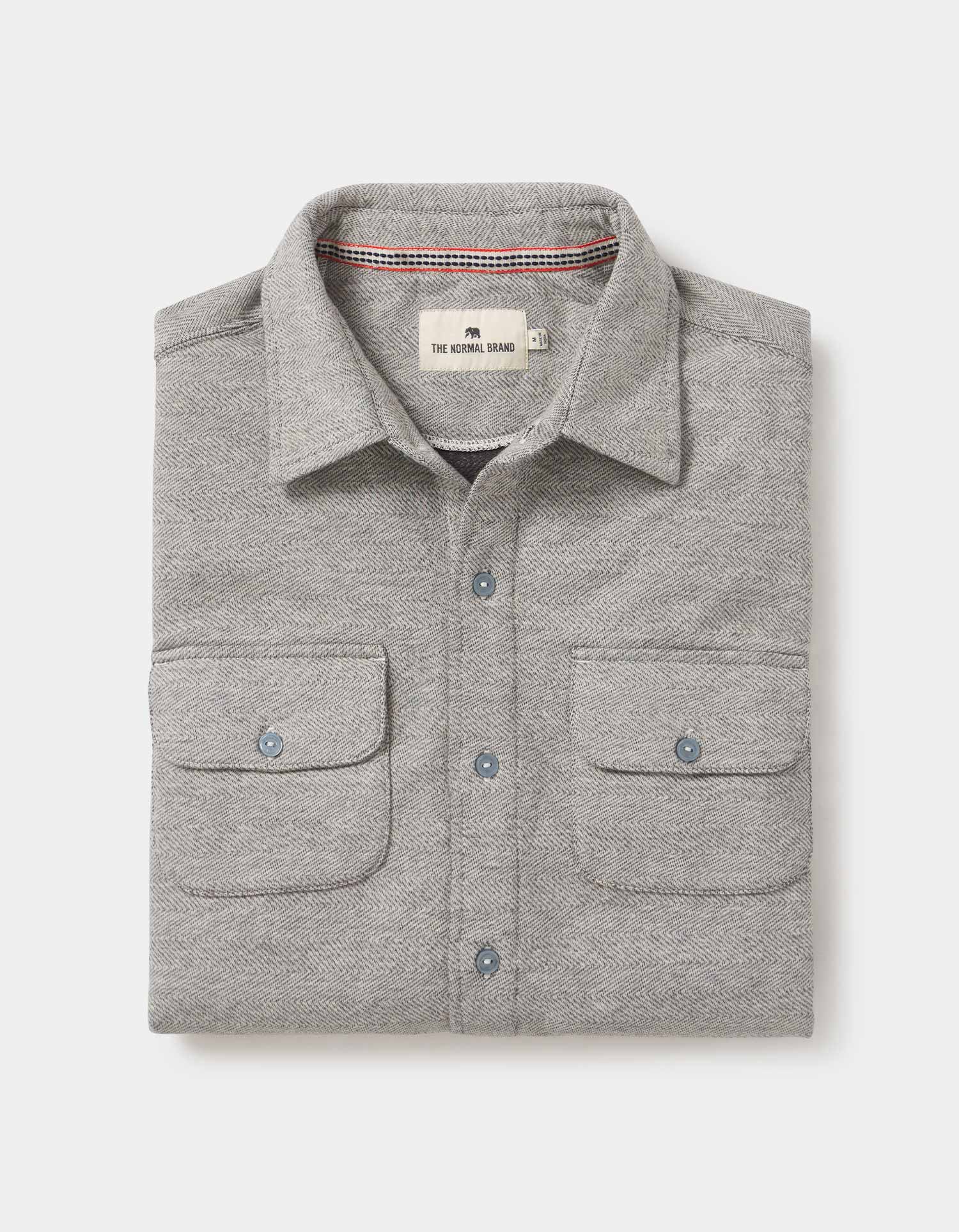 Textured Knit Shirt in Graphite - Image 4