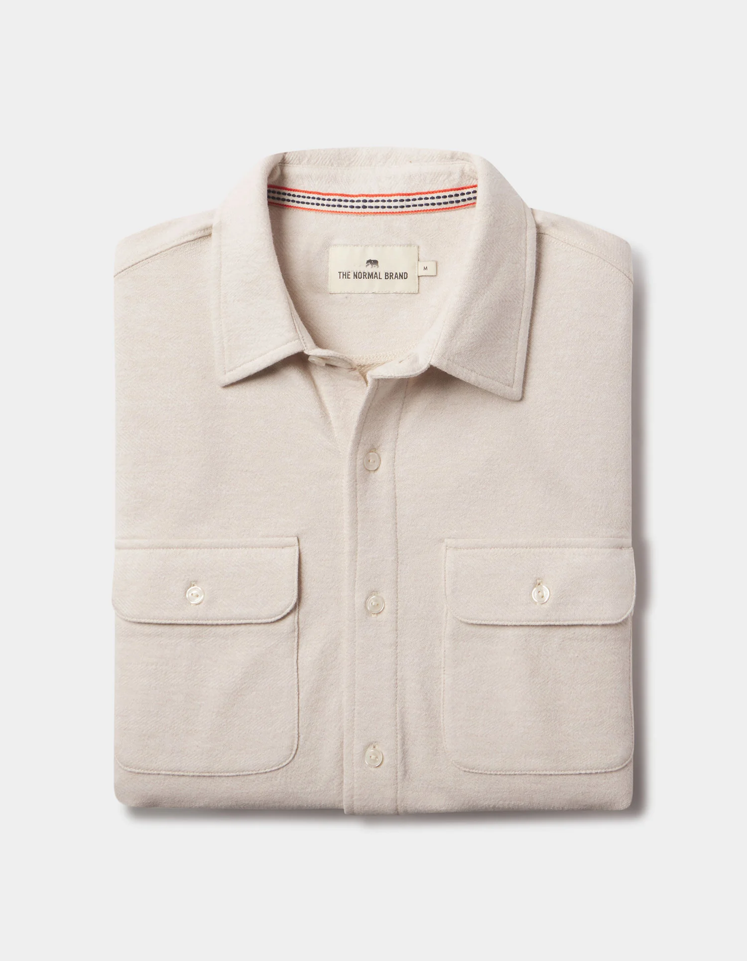 Textured Knit Shirt in Birch - Image 2