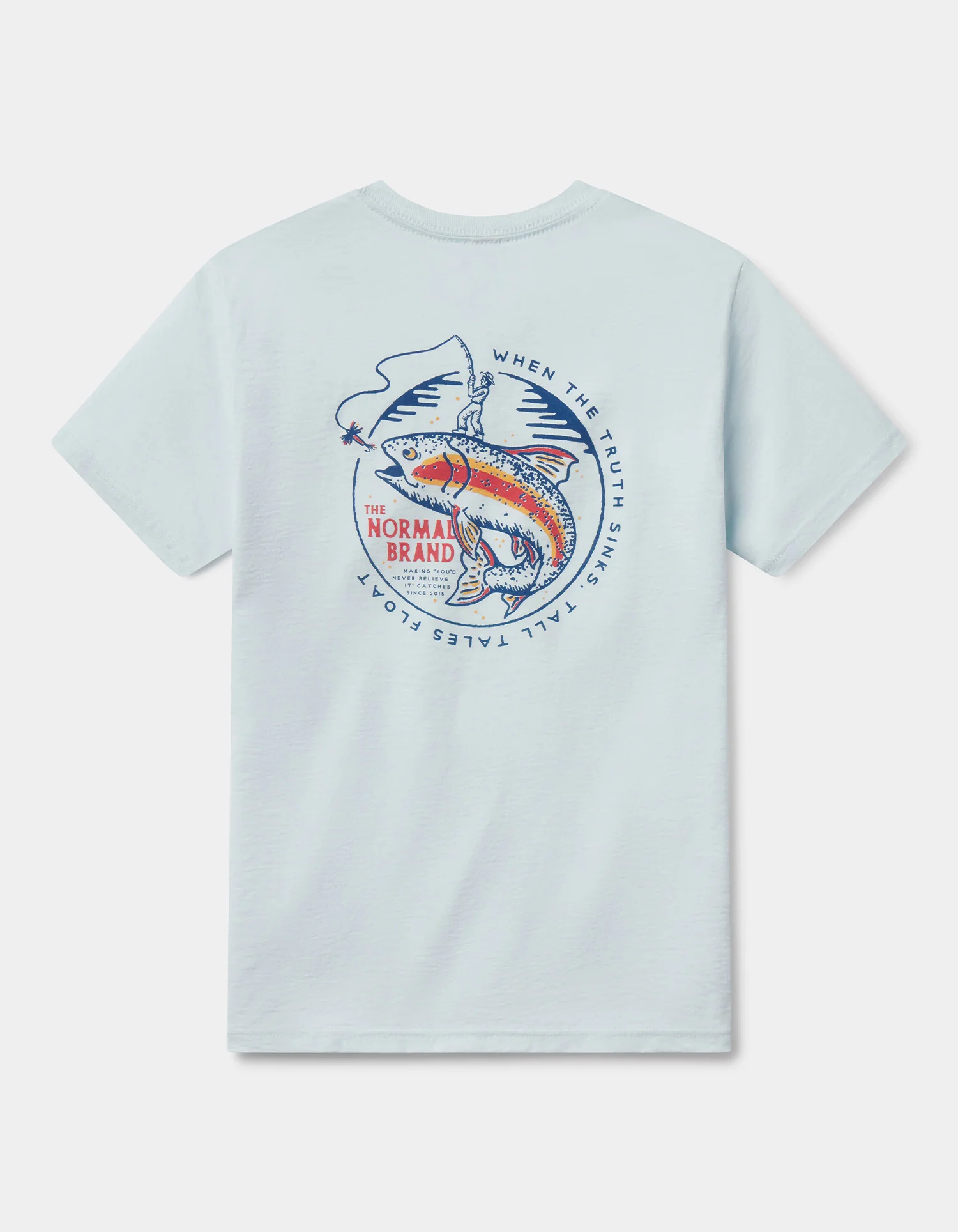 The Catch Tee in Ice Blue