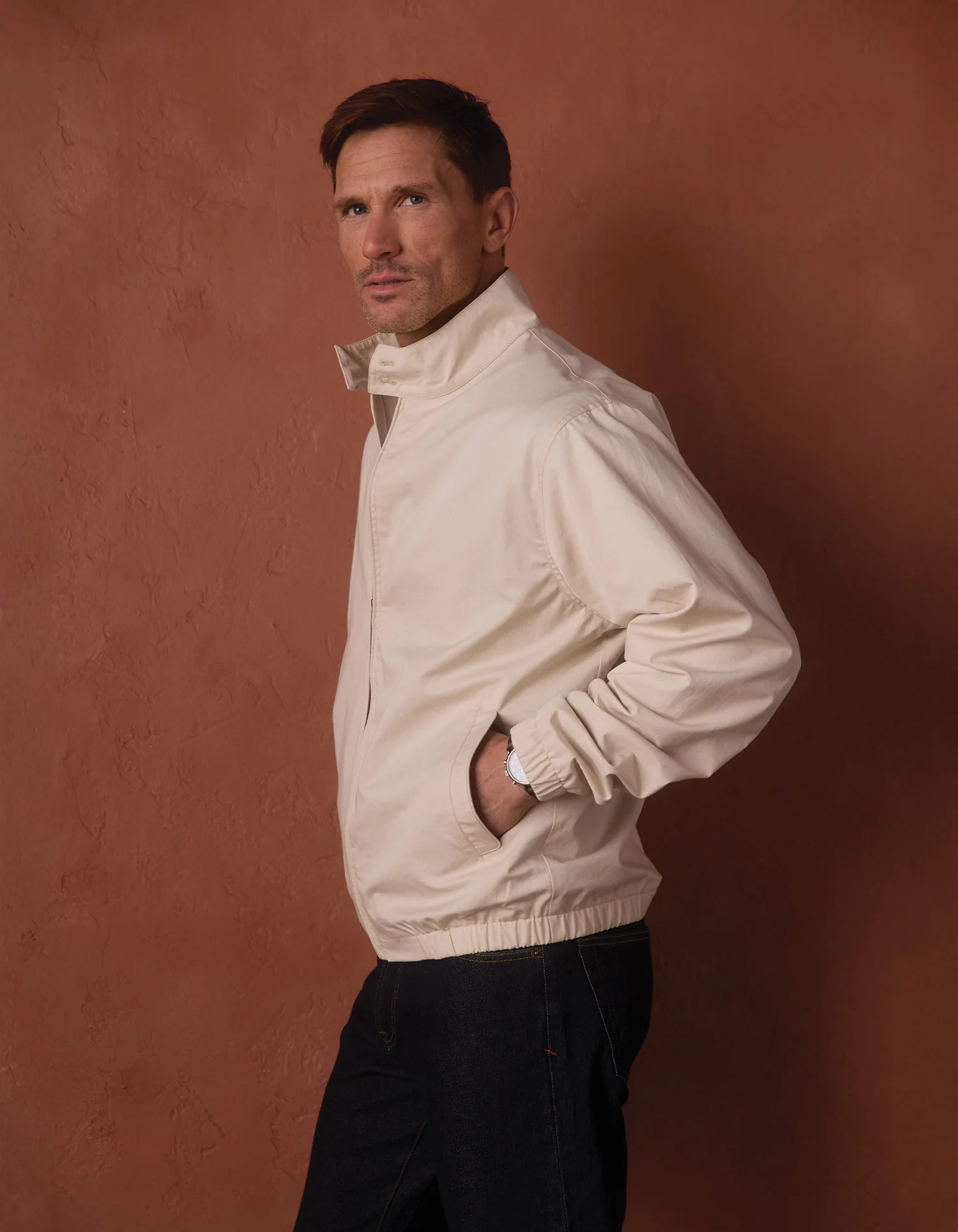 The Harrington Jacket in Light Khaki - Image 7