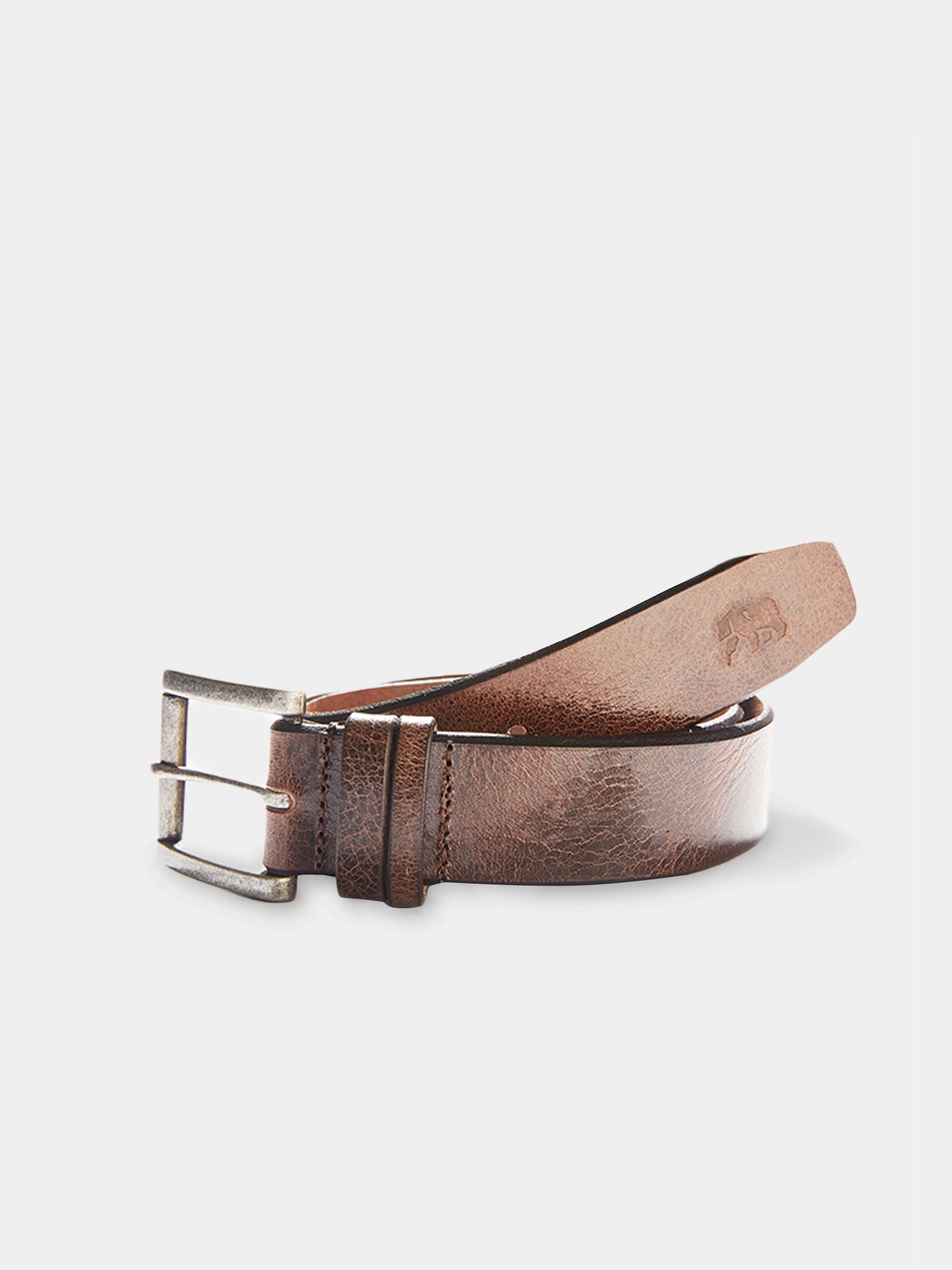 Vintage Glazed Leather Belt - Image 2