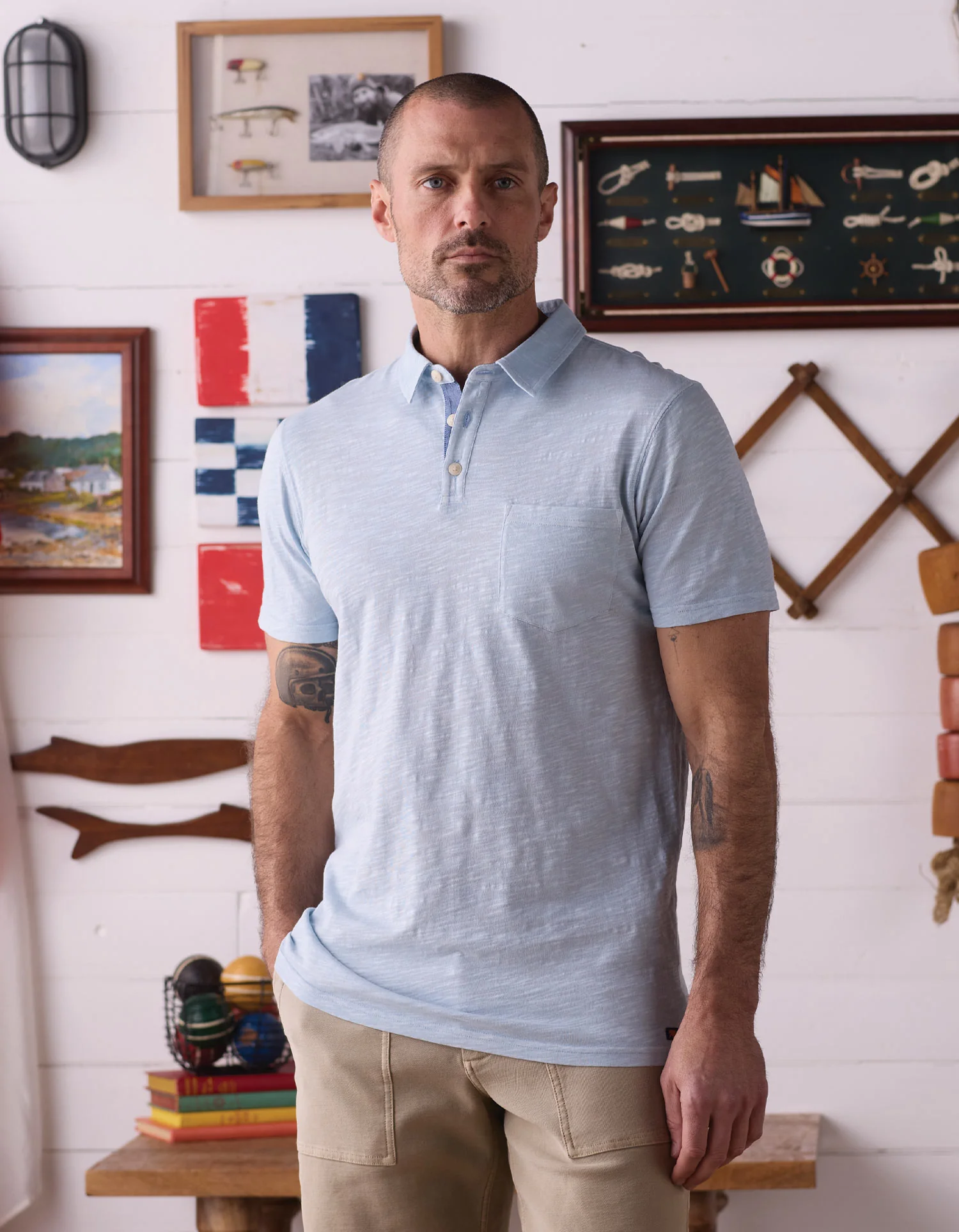 Vintage Slub Pocket Polo - Image 14