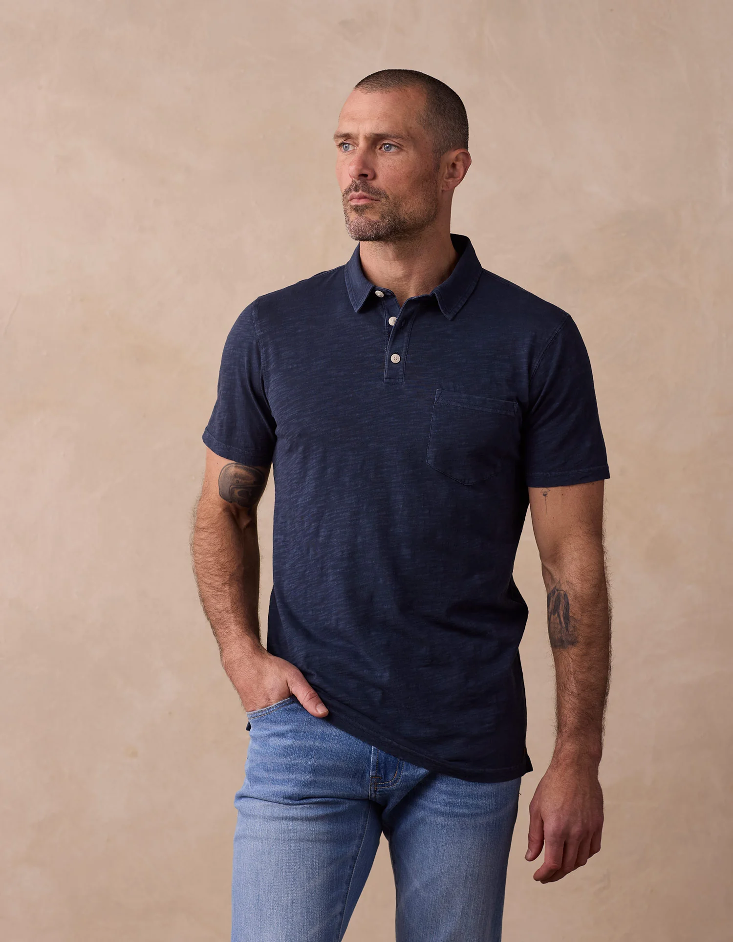 Vintage Slub Pocket Polo - Image 9