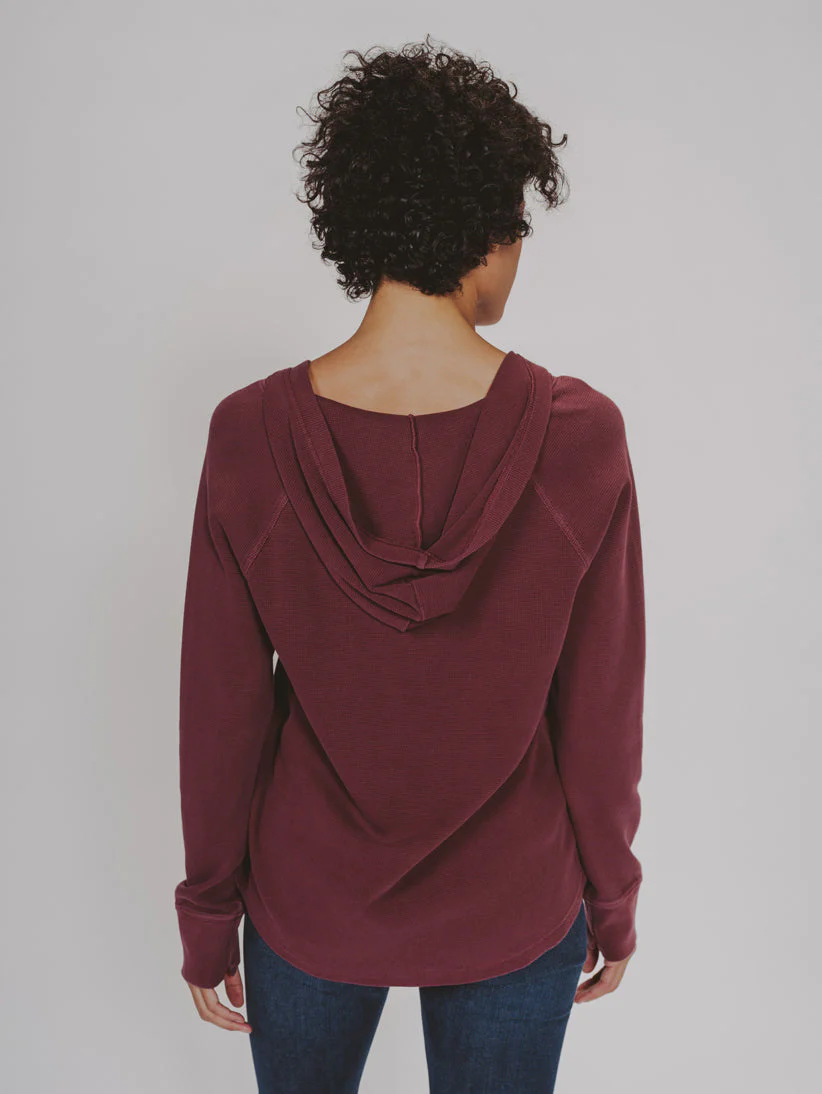 Vintage Thermal Popover Hoodie - Image 2