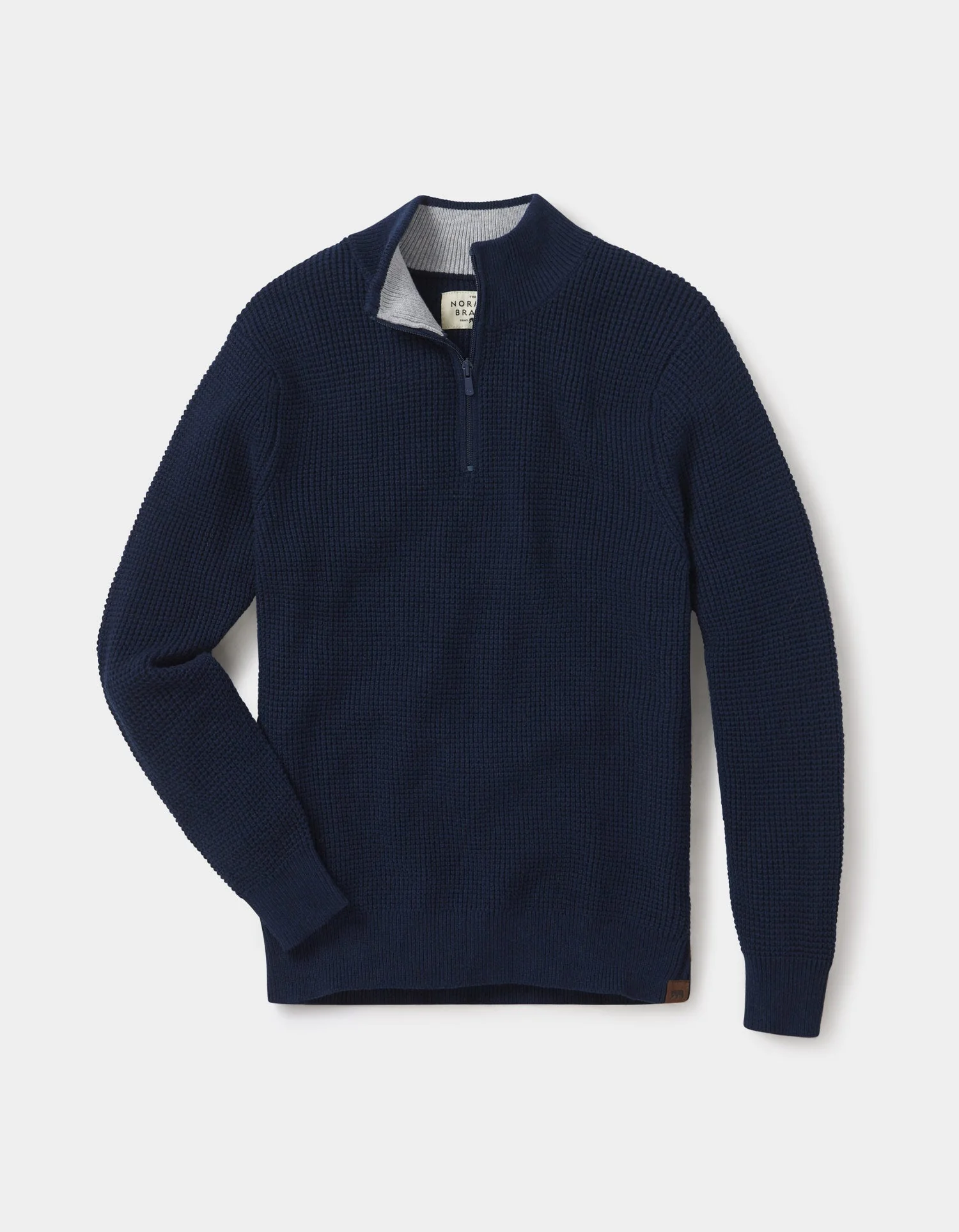 Waffle Knit Quarter Zip Pullover - Image 3