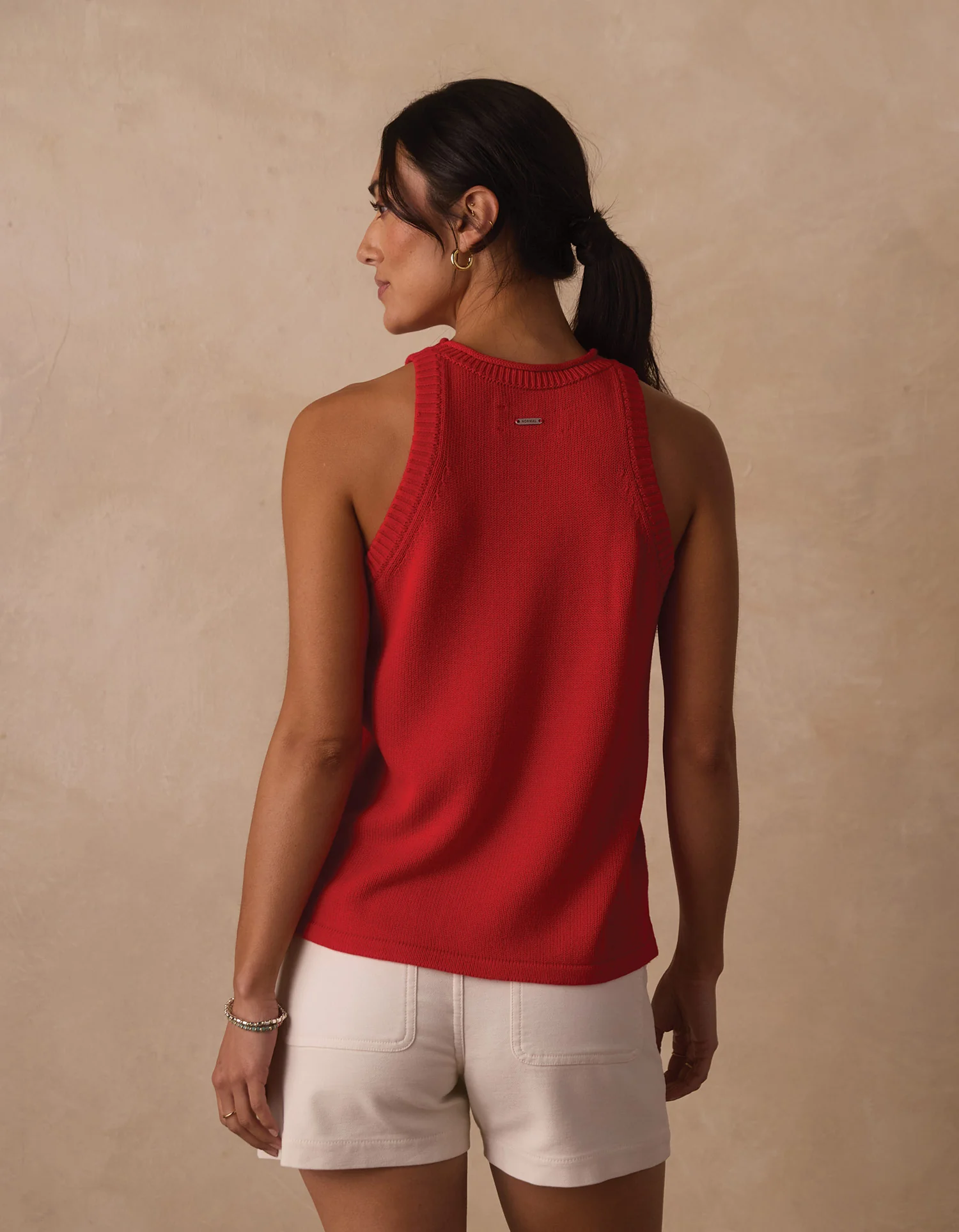 Wanderlust Hi-Neck Tank in Poppy Red - Image 6