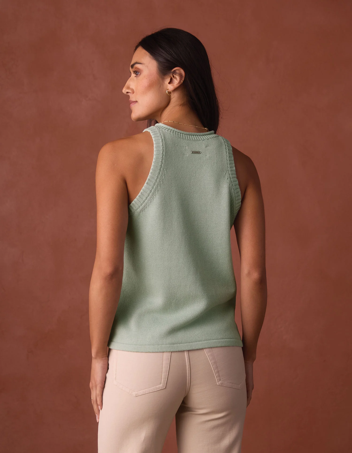 Wanderlust Hi-Neck Tank in Sea Glass - Image 6